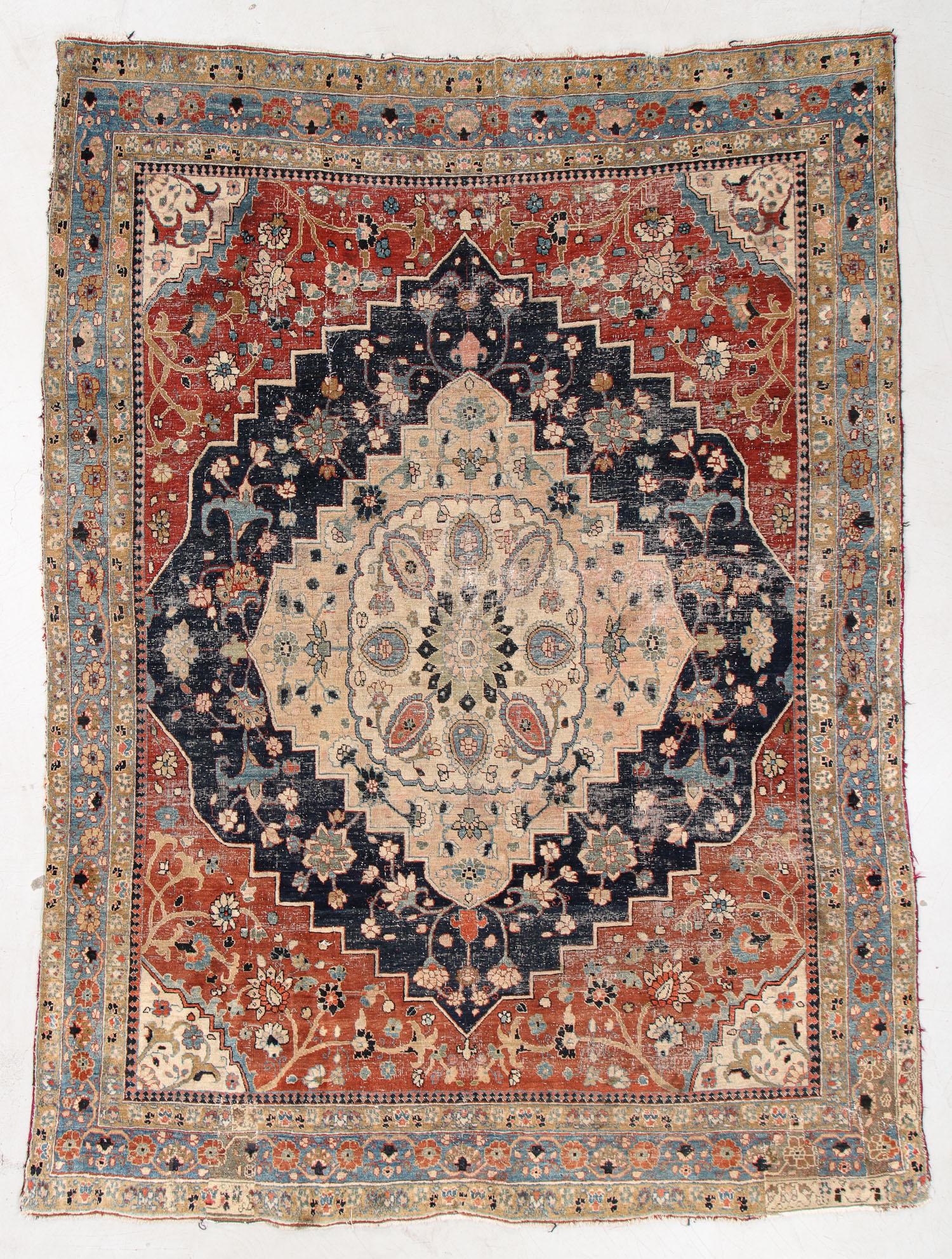 Tabriz Rug, Persia, Early 20th C., 6'6'' x 9'4'' (1 of 5)