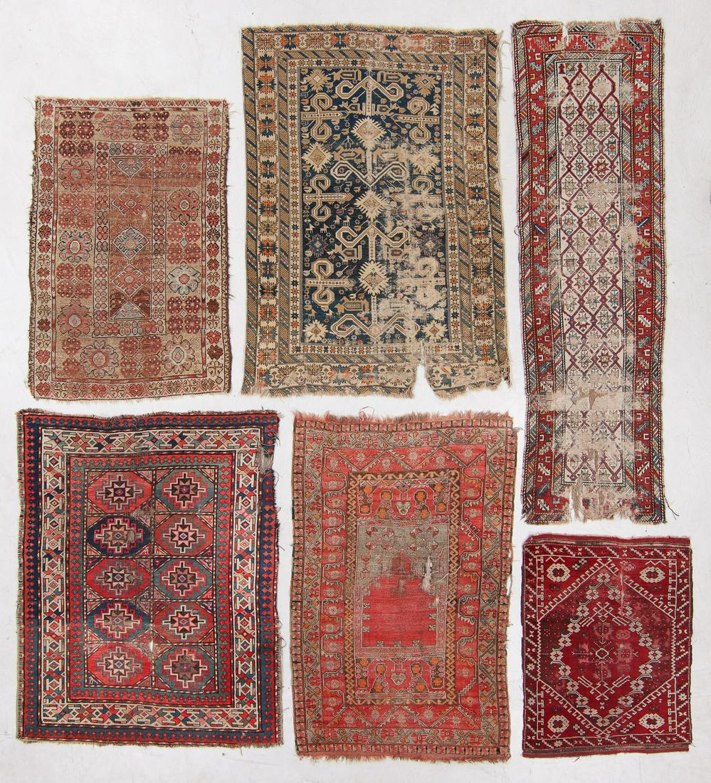 Group of 6 Antique Estate Rugs (1 of 10)