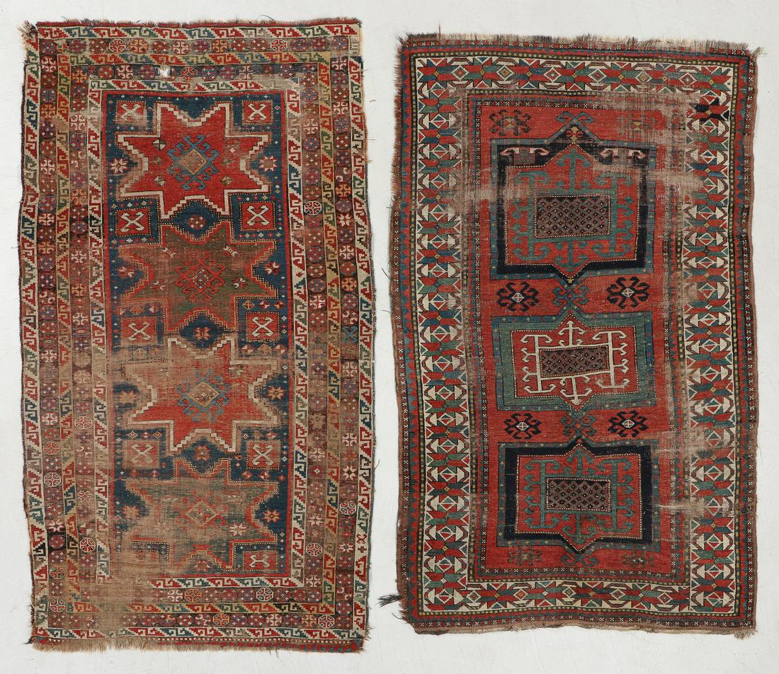 Two Antique Kazak Rugs, Caucasus (1 of 7)