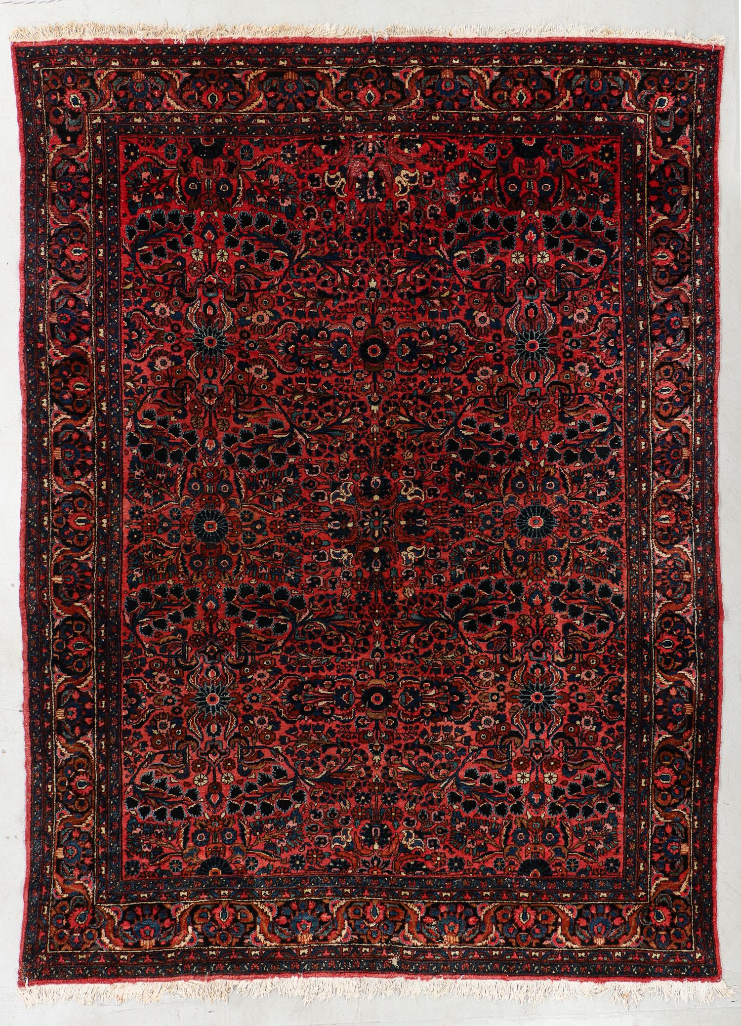 Hamadan Rug, Persia, Circa 1920, 8'11'' x 11'8'' (1 of 5)