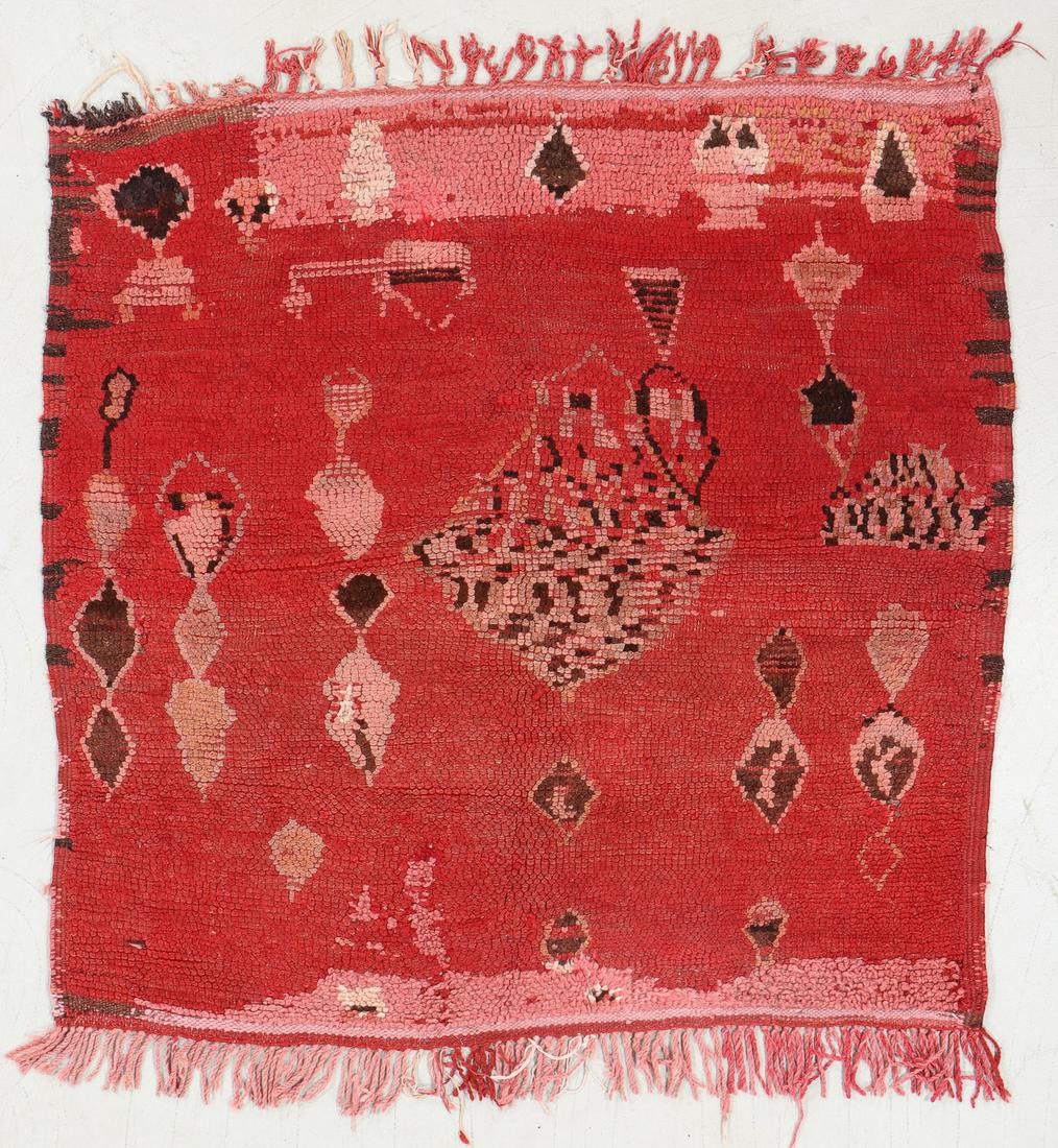 Moroccan Rug, Mid/Late 20th C., 3'8'' x 3'9'' (1 of 5)