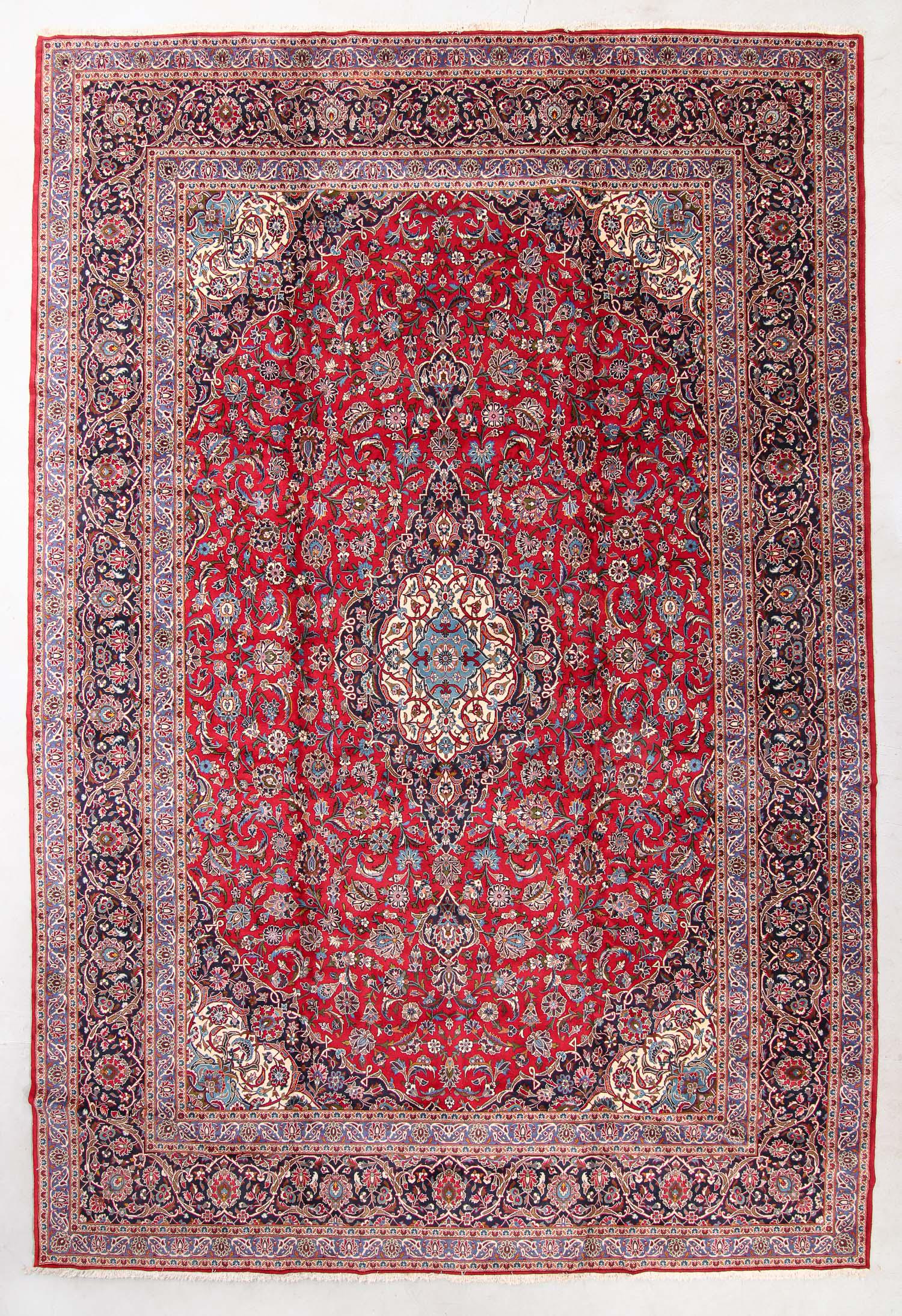 Mansion Size Kashan Rug, Mid/Late 20th C., 13'3'' x (1 of 4)