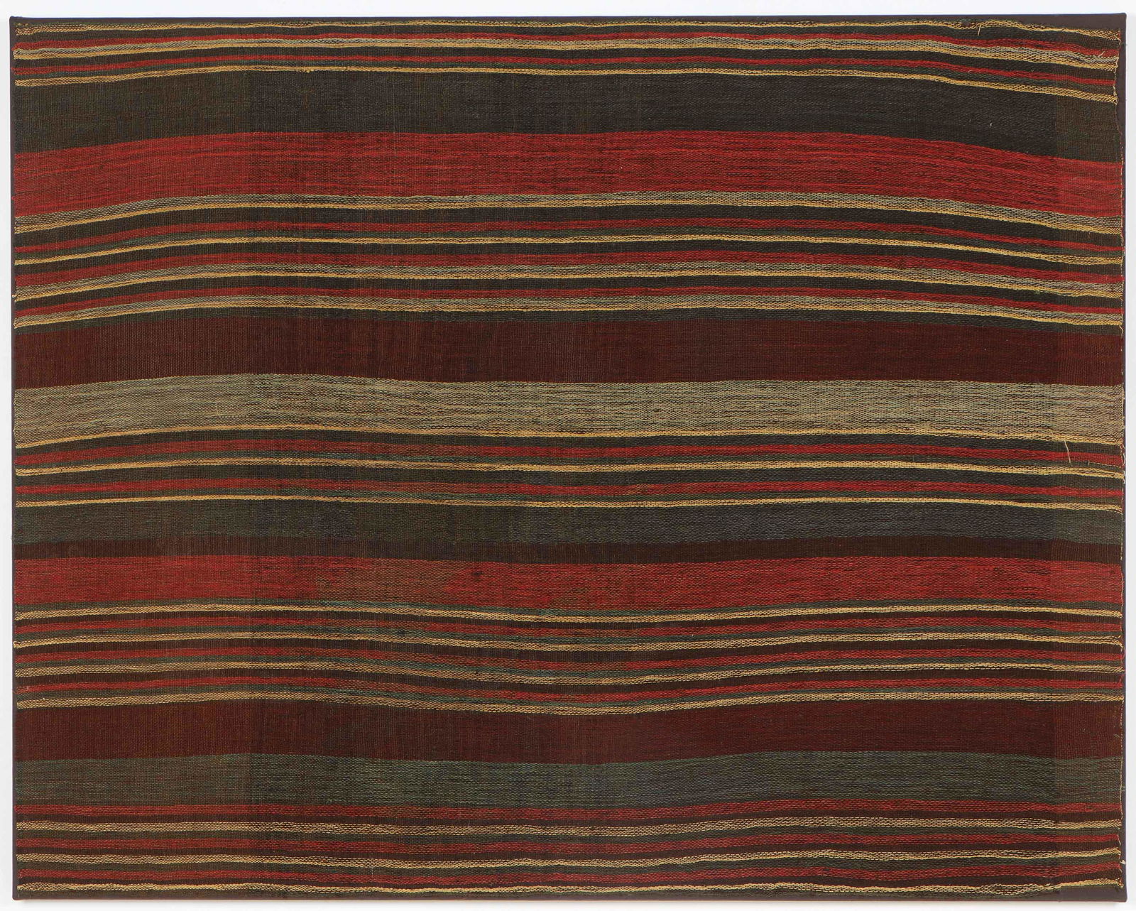 Pre-Columbian Nazca Striped Mantle, Peru, 200-600 CE (1 of 3)
