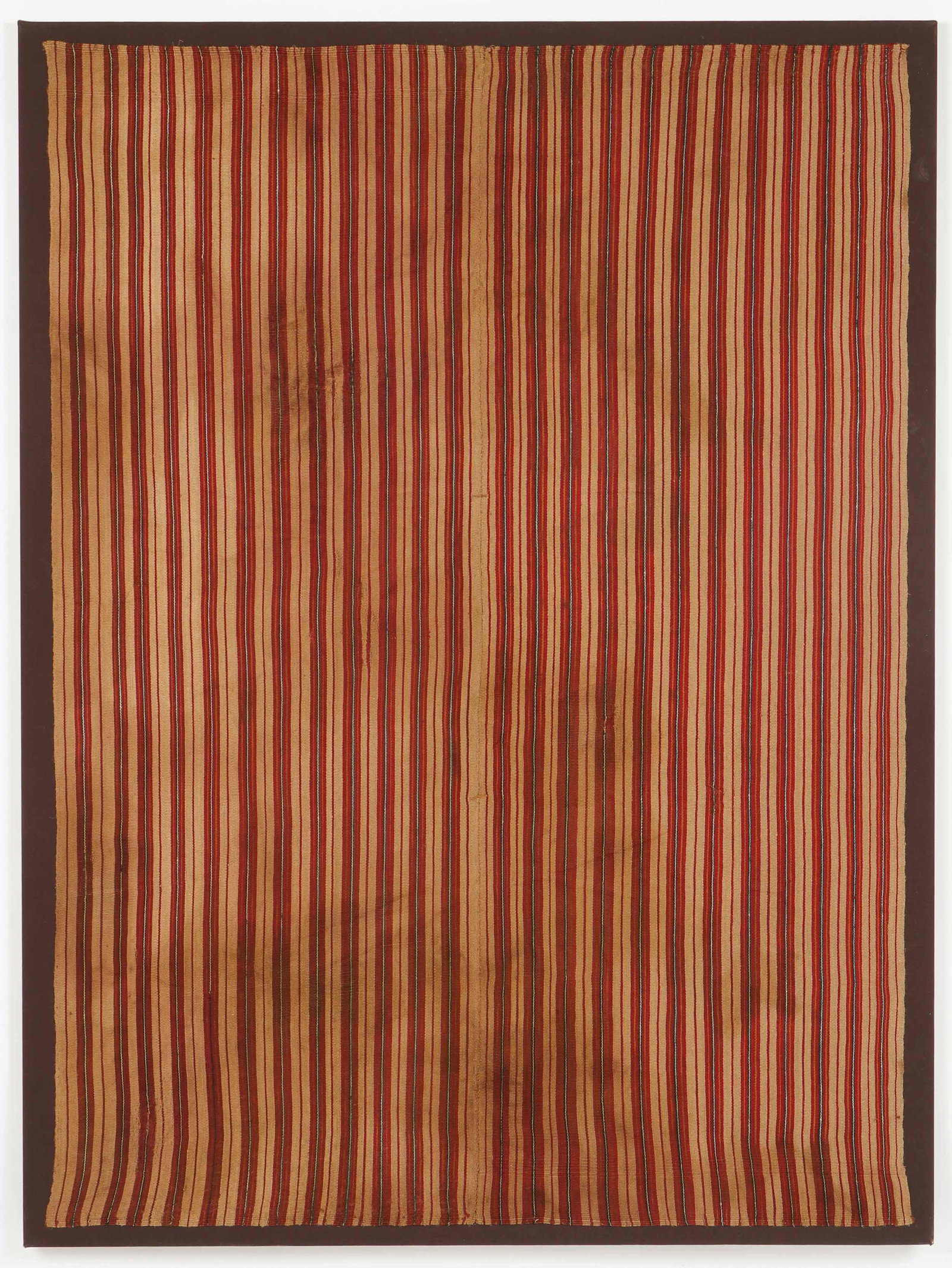 Pre-Columbian Inca Striped Mantle, Peru, 1450-1550 CE (1 of 3)