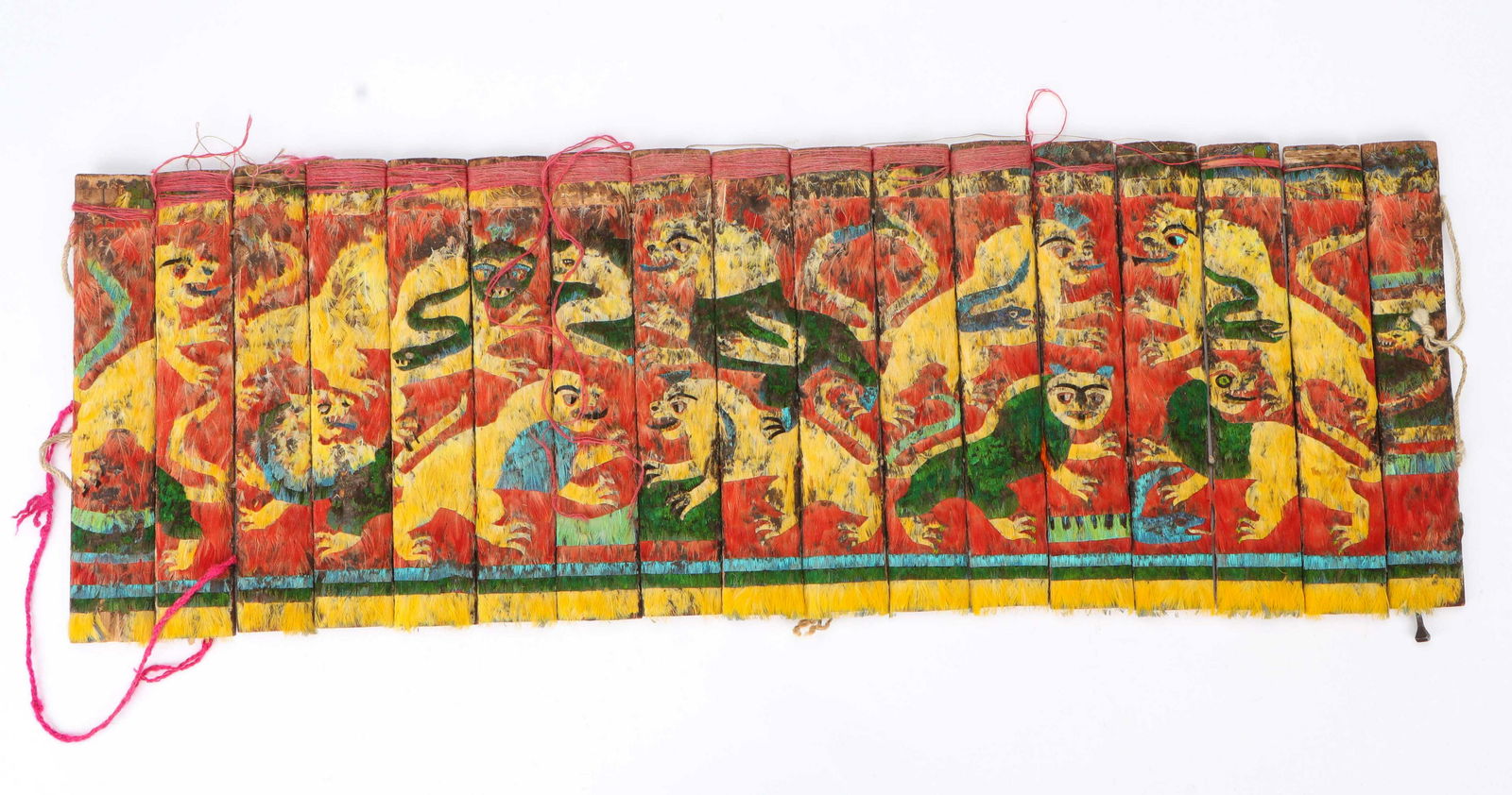 Aymara People Feather Mosaic Dance Ornament, Bolivia (1 of 2)
