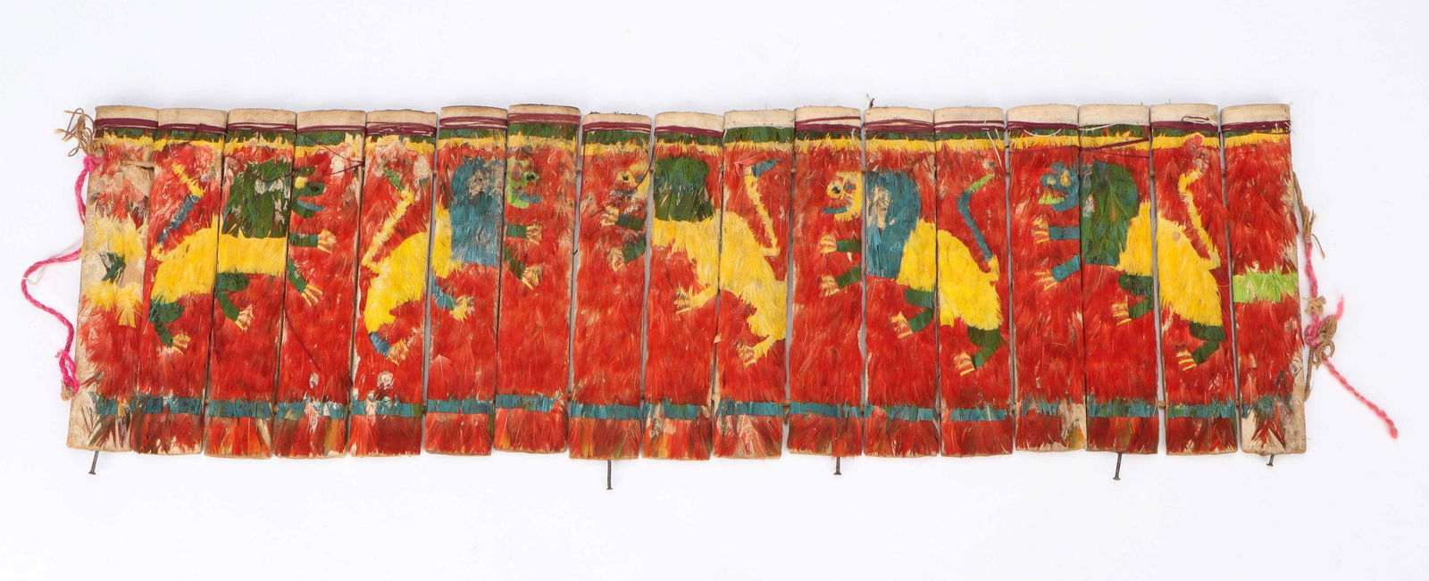 Aymara People Feather Mosaic Dance Ornament, Bolivia (1 of 2)