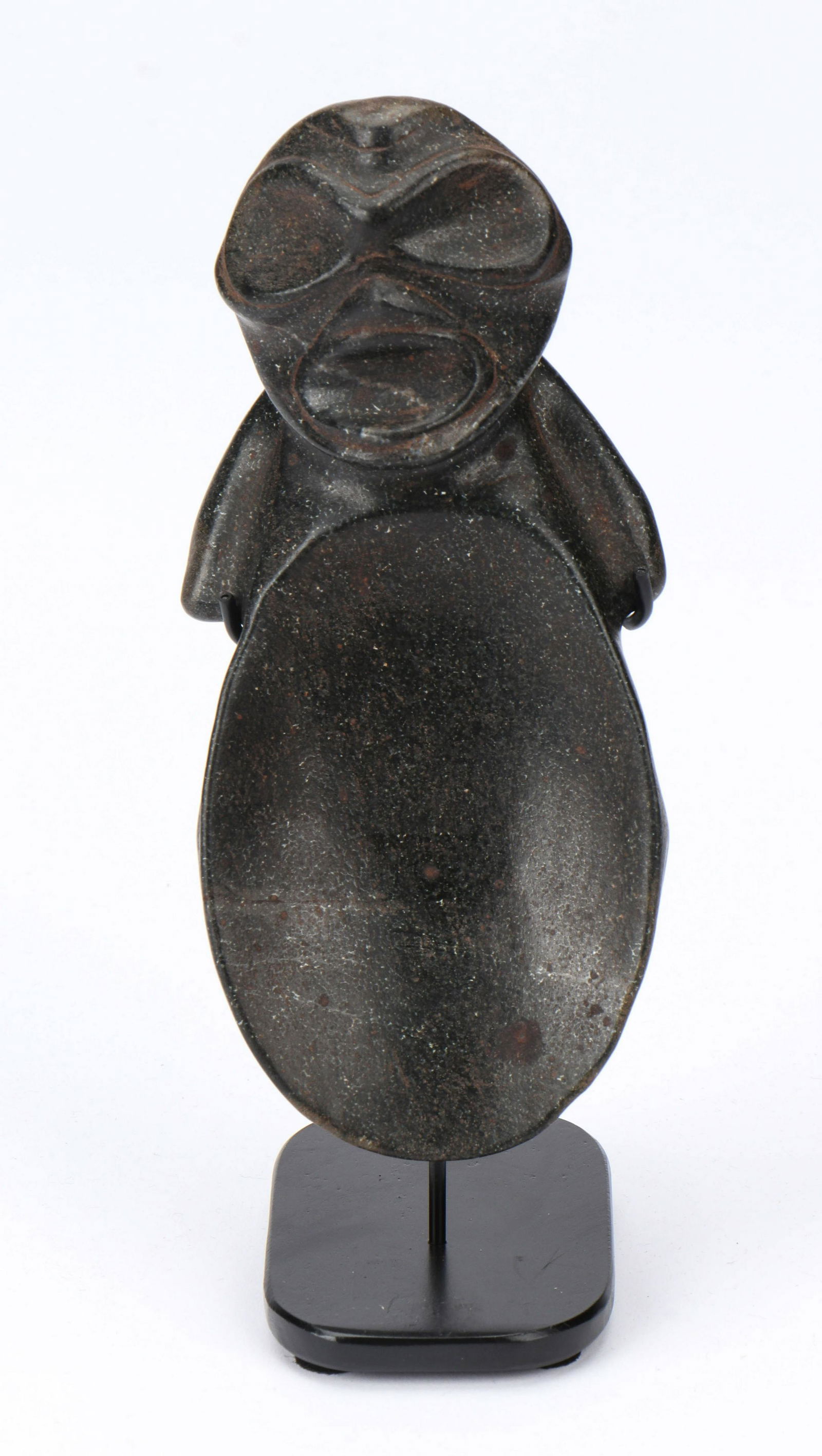 Taino Finely Carved Full Figure Cohoba Spoon (1 of 3)