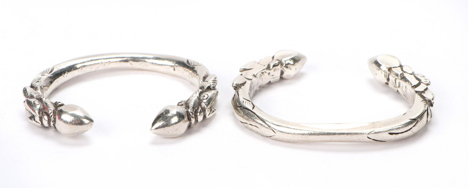 Two Very Heavy Tibetan Silver Bracelets (1 of 7)