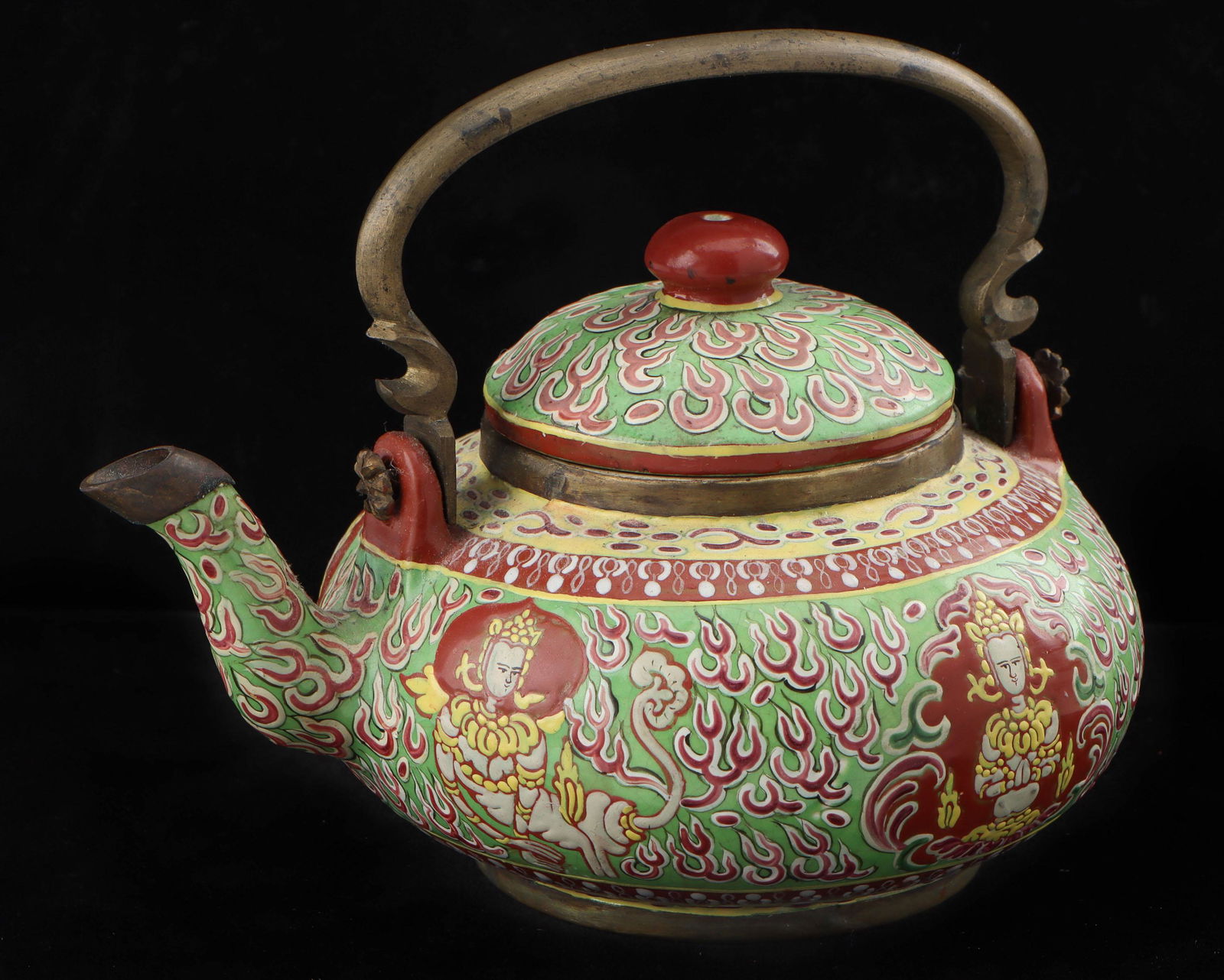 Asian Porcelain Tea Pot (1 of 6)