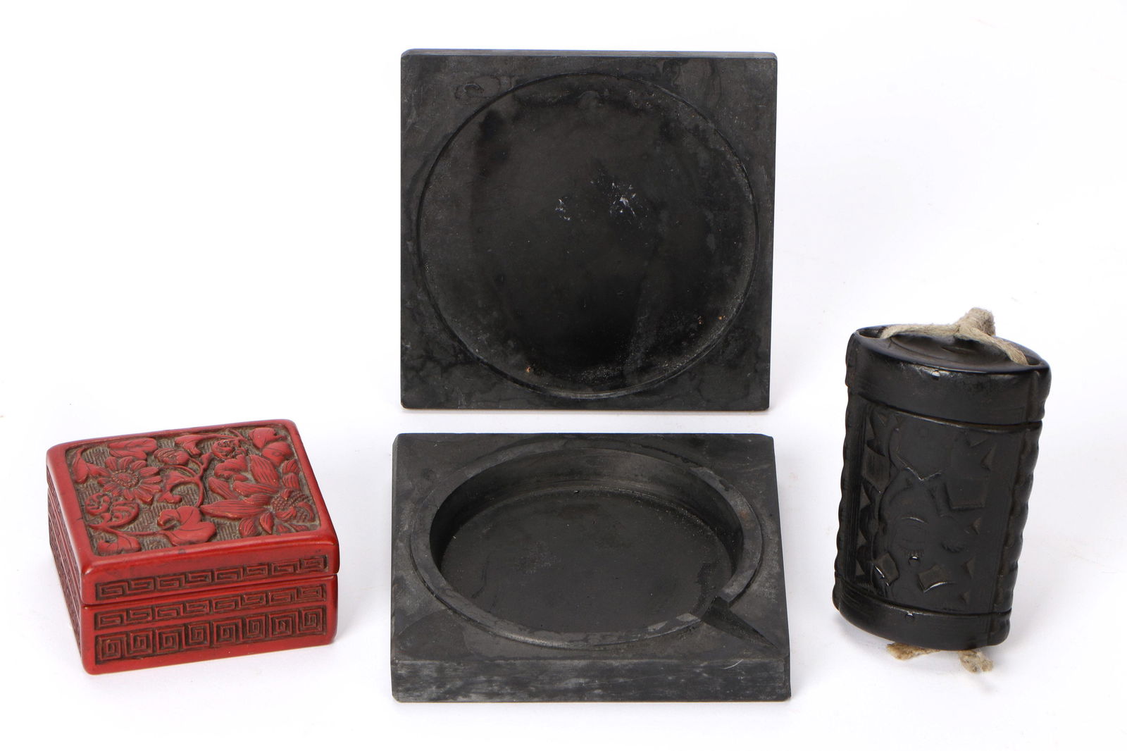 Antique Chinese Ink Stone, Snuff Box and Container (1 of 6)