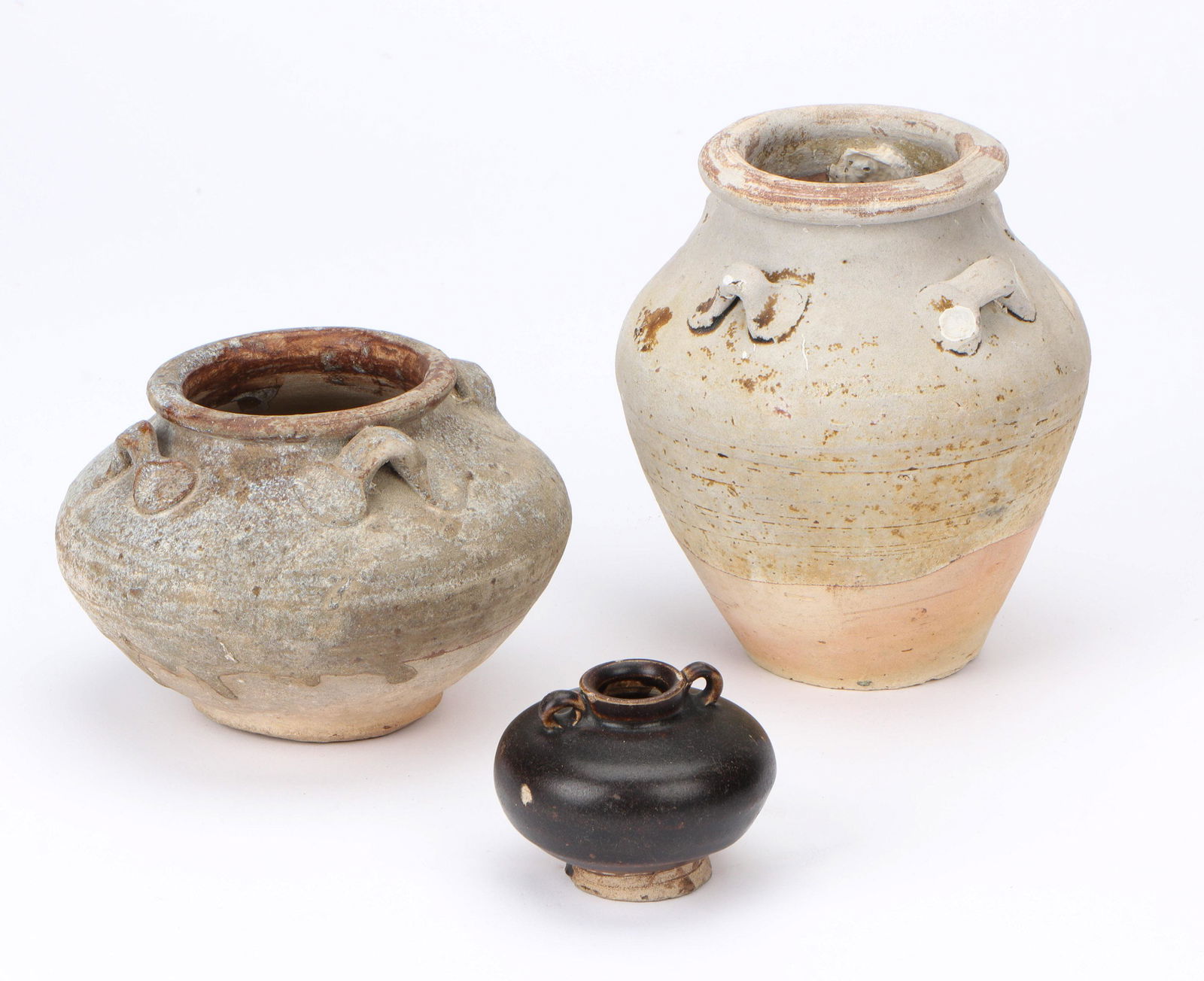 3 Ancient Shipwreck Chinese Ceramic Pots (1 of 3)