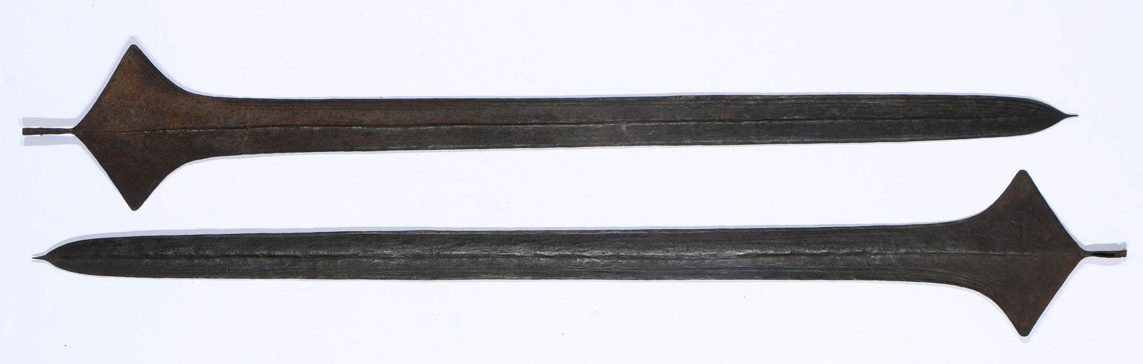 2 Antique Topoke "Ligande" Currency Spears, Congo (1 of 3)