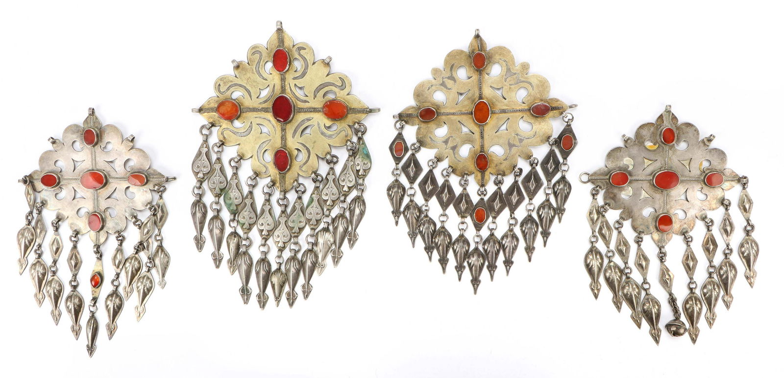 2 Pair of Turkmen Silver and Parcel-Gilt Pectorals (1 of 5)