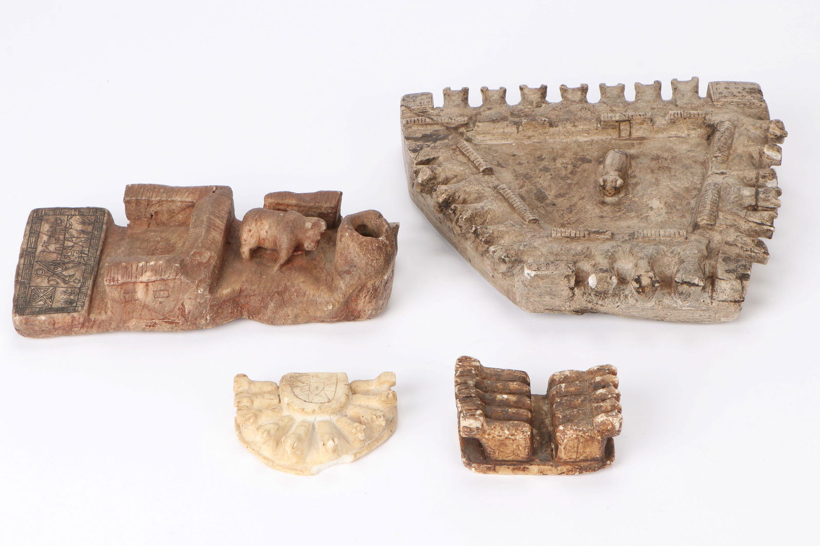 4 Andean Aymaran Alabaster Votives, Bolivia (1 of 10)