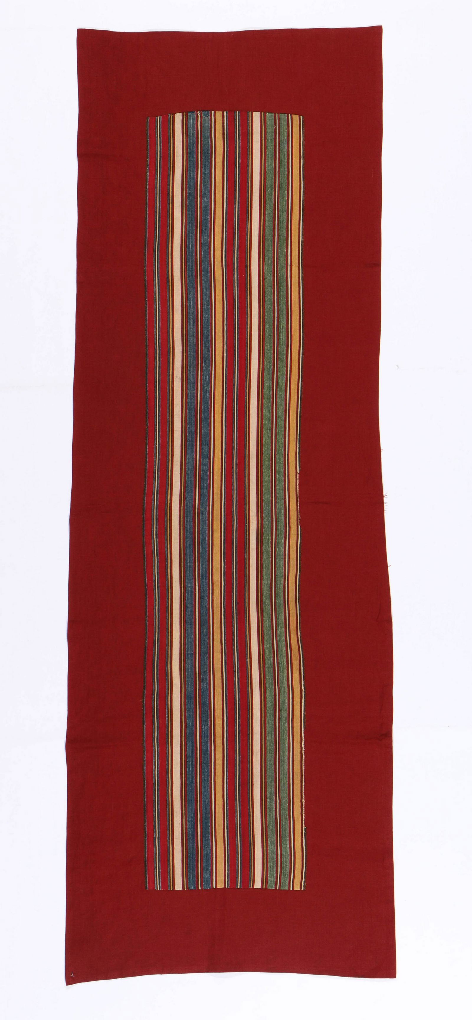 Shahsavan Silk Striped Jajim Panel, 19th C. (1 of 5)