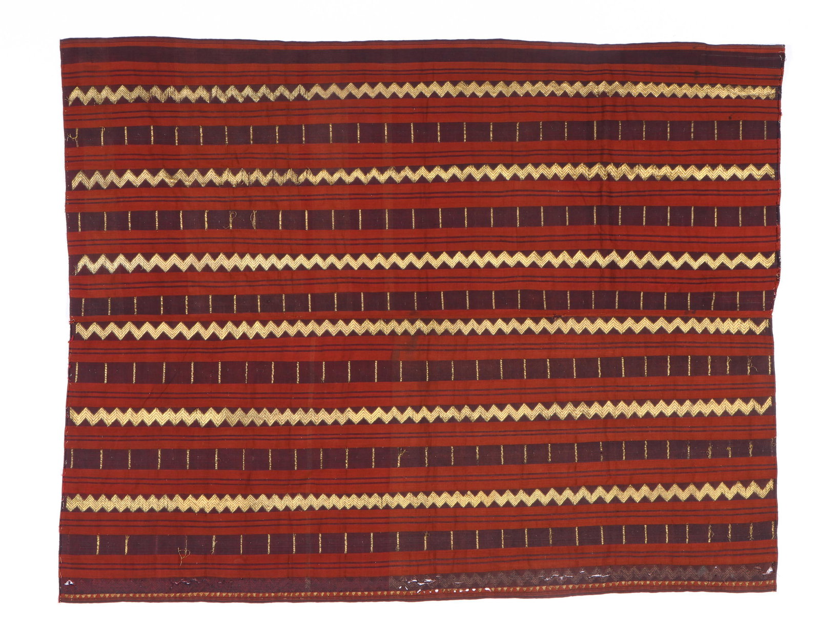 Antique Indonesian Ceremonial Tapis with Gold Thread (1 of 7)