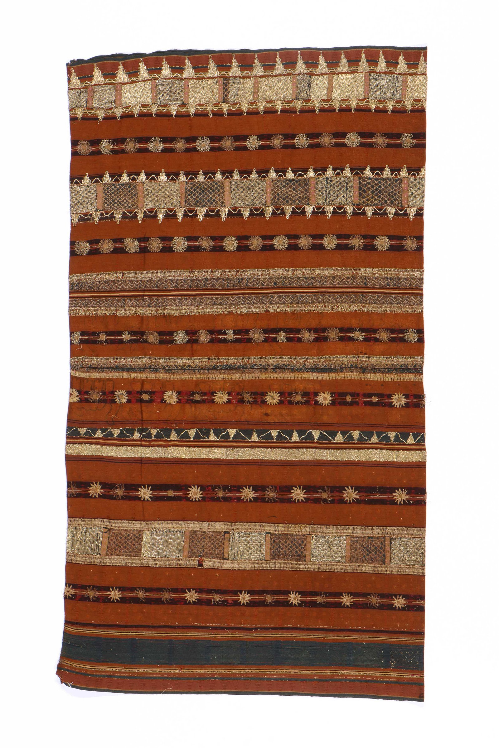 Antique Indonesian Tapis with Gold Thread (1 of 7)