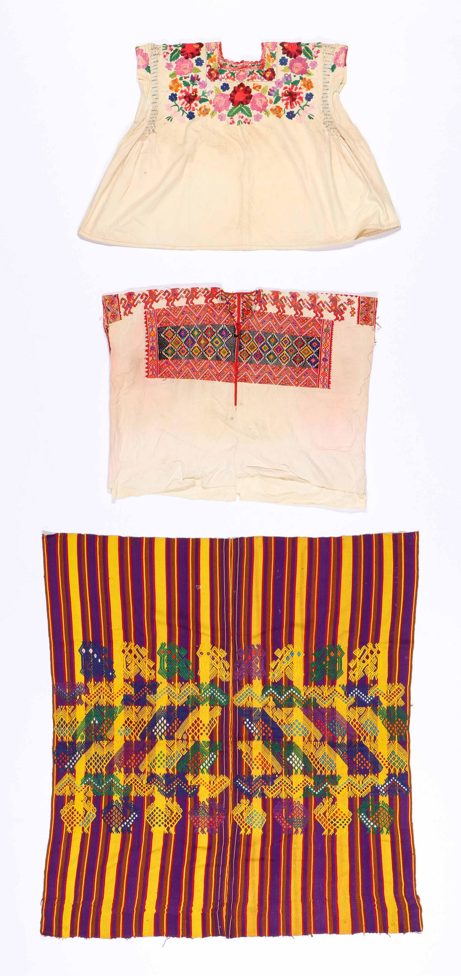 Three Mayan Textiles/Huipiles (1 of 10)