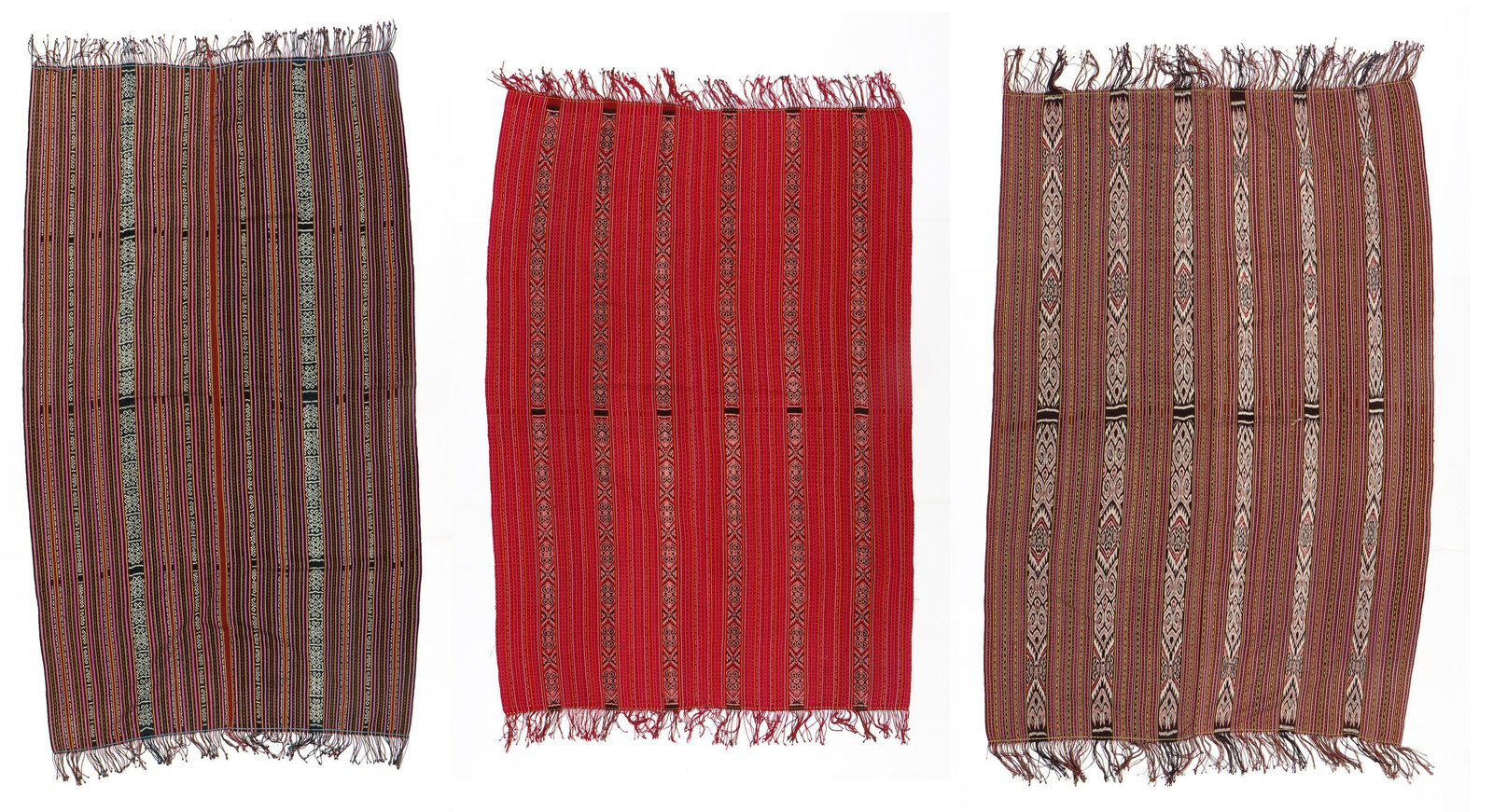 3 Cotton Ikat Textiles, East Timor (1 of 5)