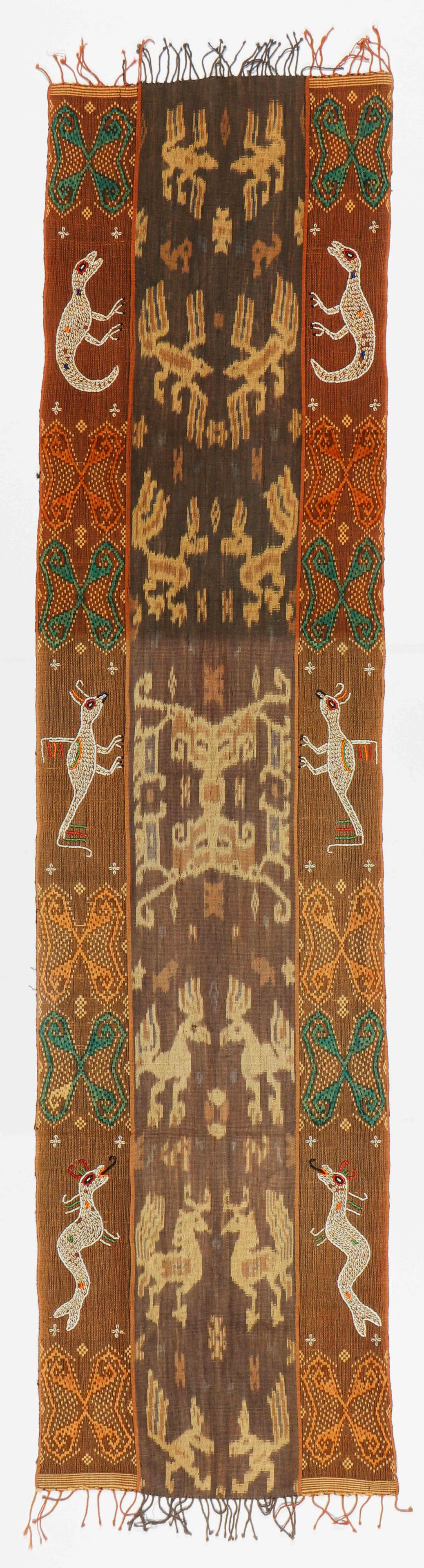 Sumba Ikat Textile with Shell/Beadwork, 20th C. (1 of 4)