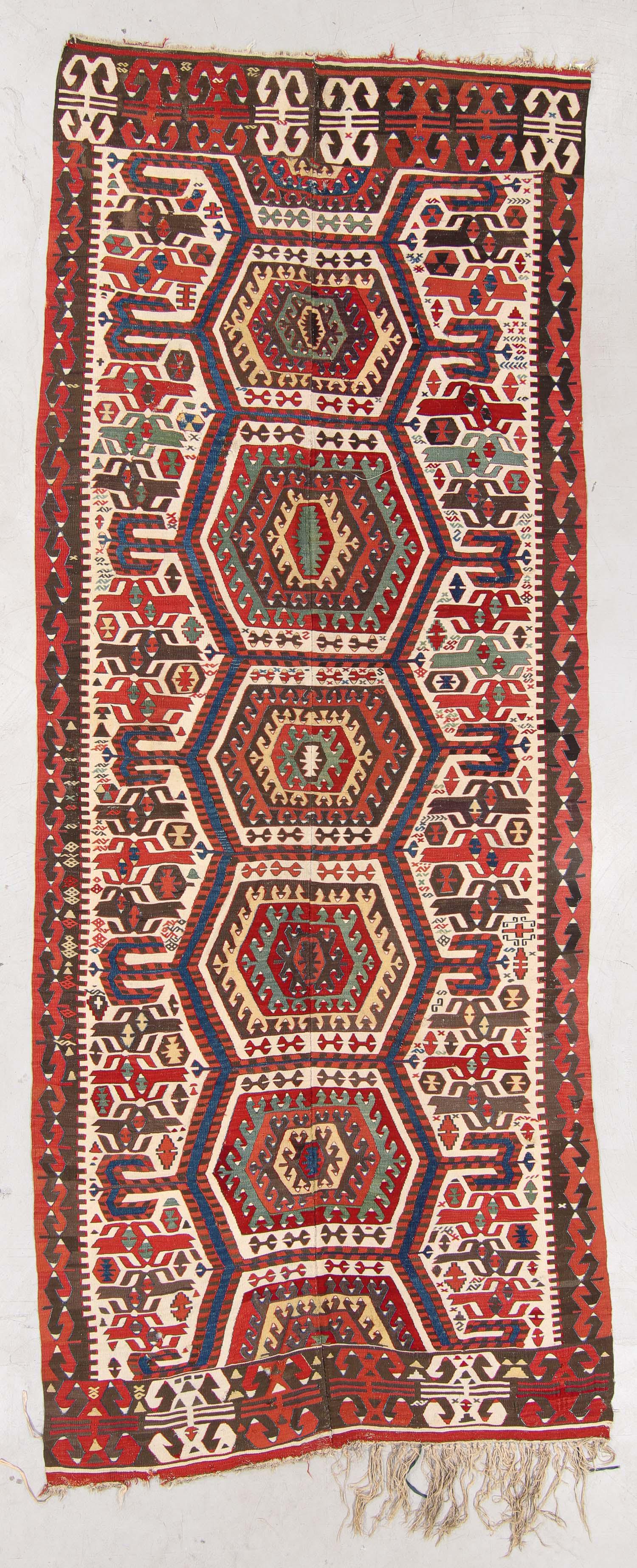 Central Anatolian Hotamish Kilim, Turkey, Circa 1850 (1 of 4)