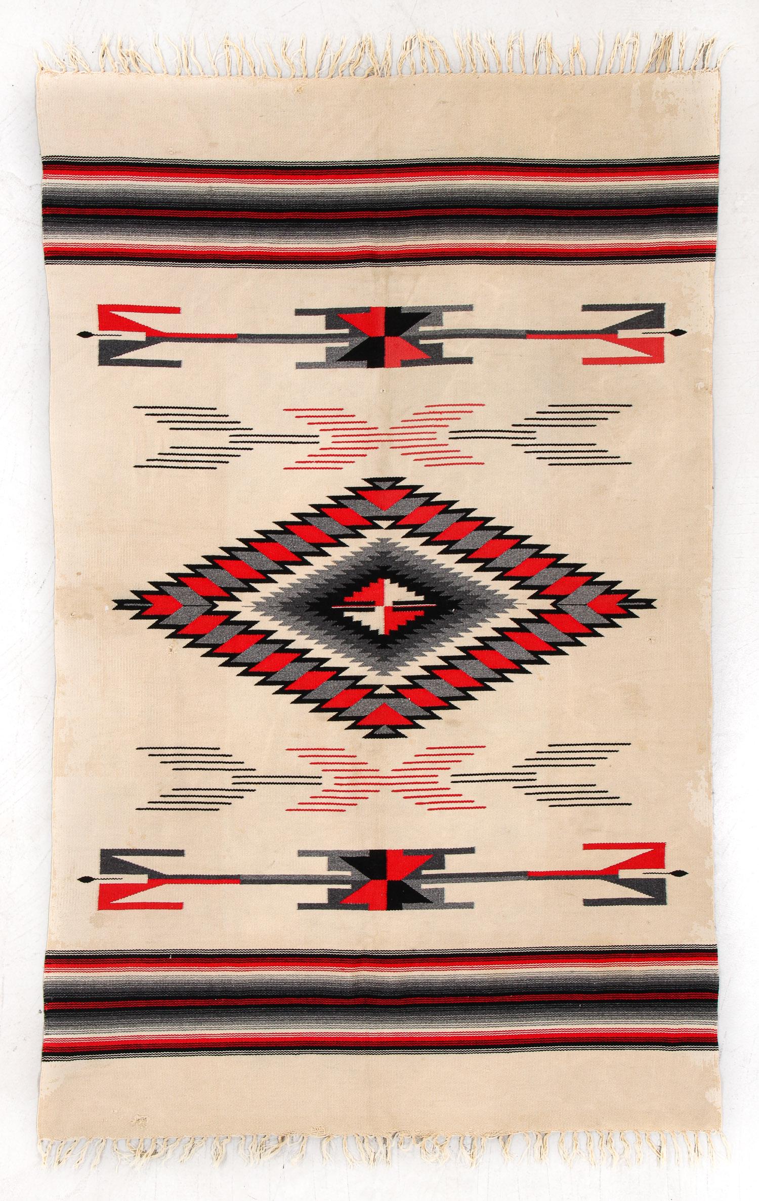 Saltillo, Mexico, Early/Mid 20th C., 4'0'' x 6'3'' (1 of 4)