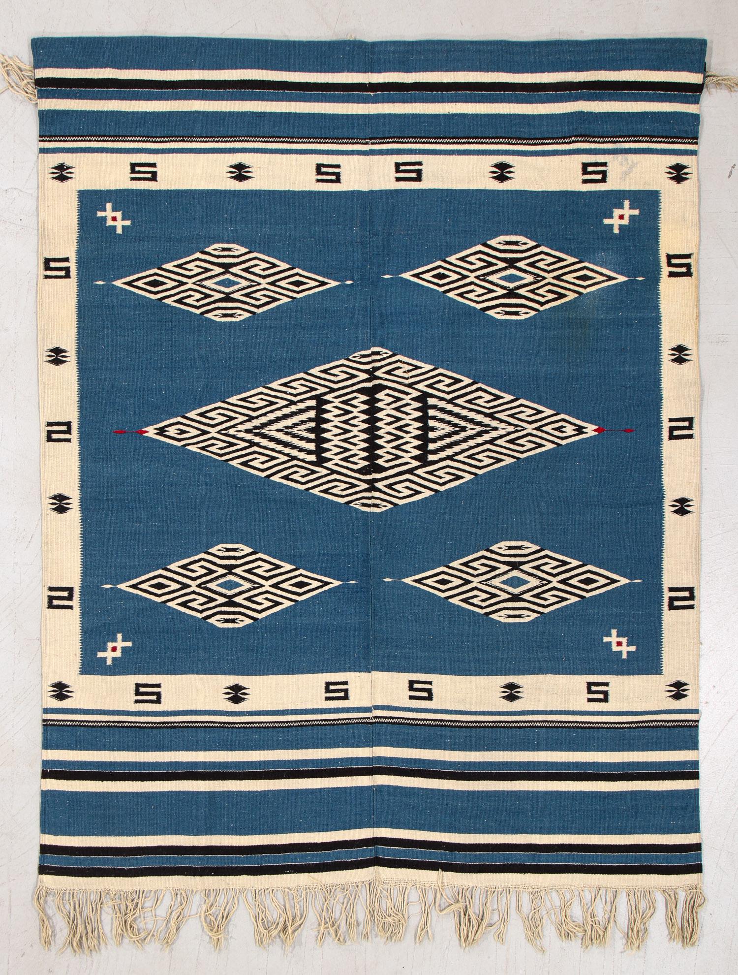 Saltillo, Mexico, Early/Mid 20th C., 4'5'' x 5'10'' (1 of 4)