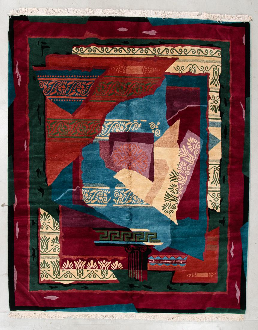 Vintage Modern Tibetan Rug, 7'9'' x 9'6'' (1 of 6)