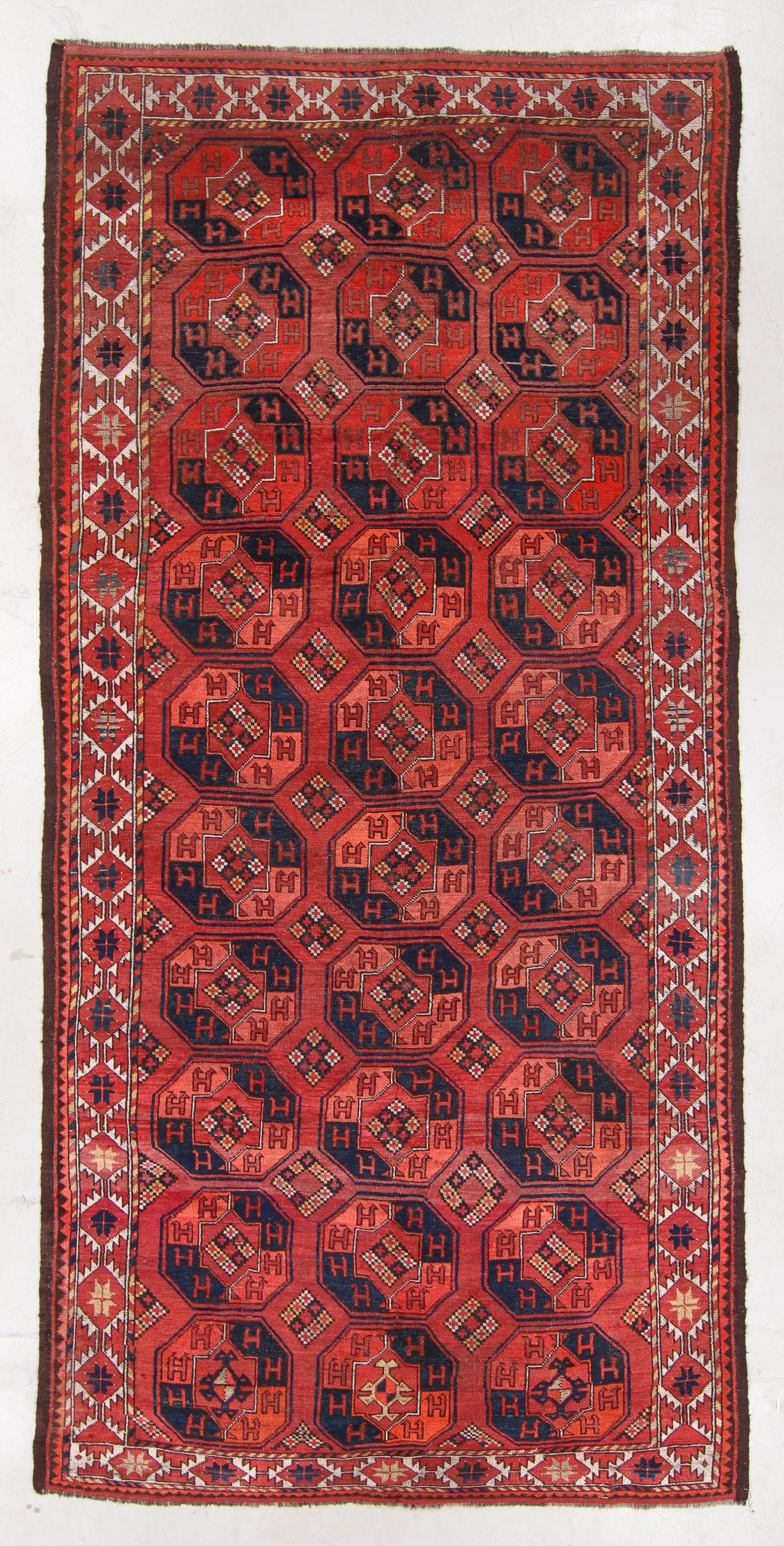 Ersari Rug, Turkmenistan, Late 19th C., 6'6'' x 13'2'' (1 of 5)