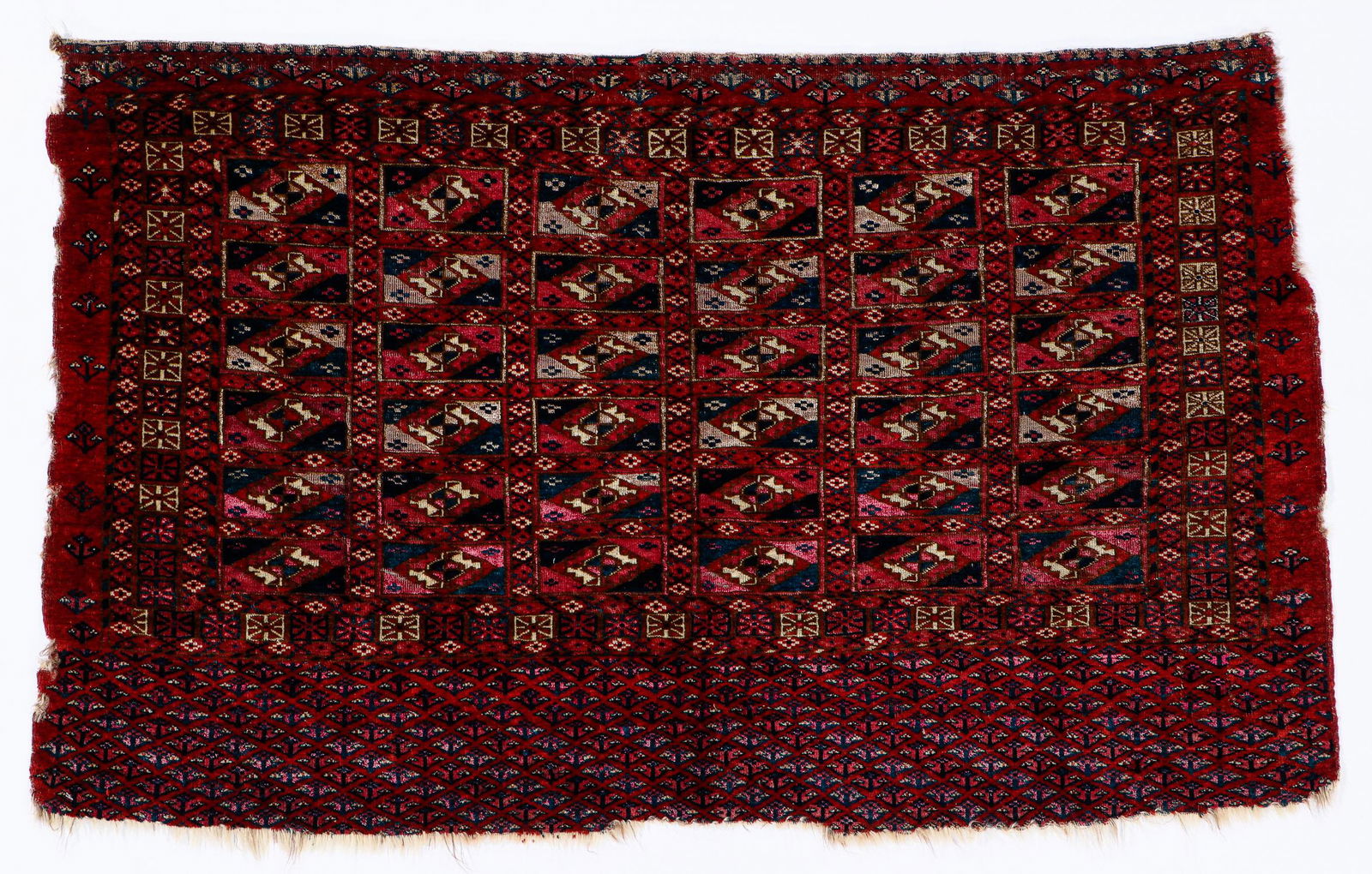 Tekke Chuval, w. Silk, Turkmenistan, Mid 19th C. (1 of 7)