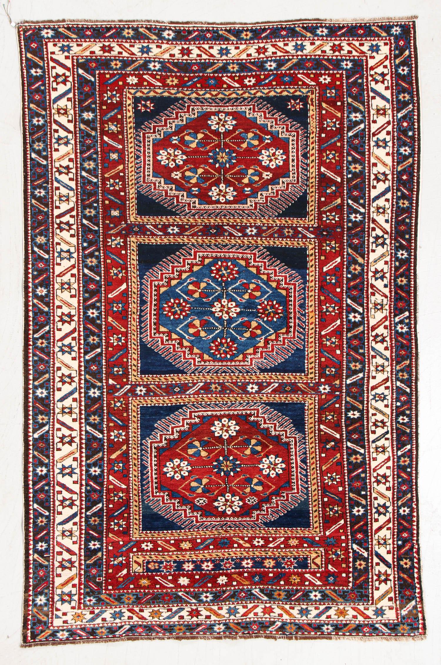 Kuba Rug, Caucasus, Circa 1900, 3'7'' x 5'7'' (1 of 5)