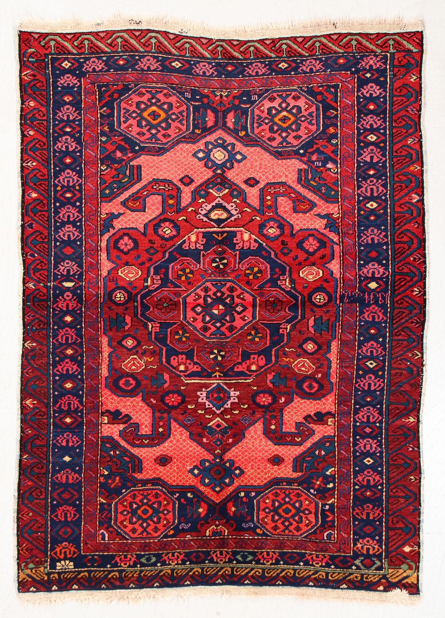 Seychour Rug, Caucasus, Circa 1900, 3'9'' x 5'4'' (1 of 5)