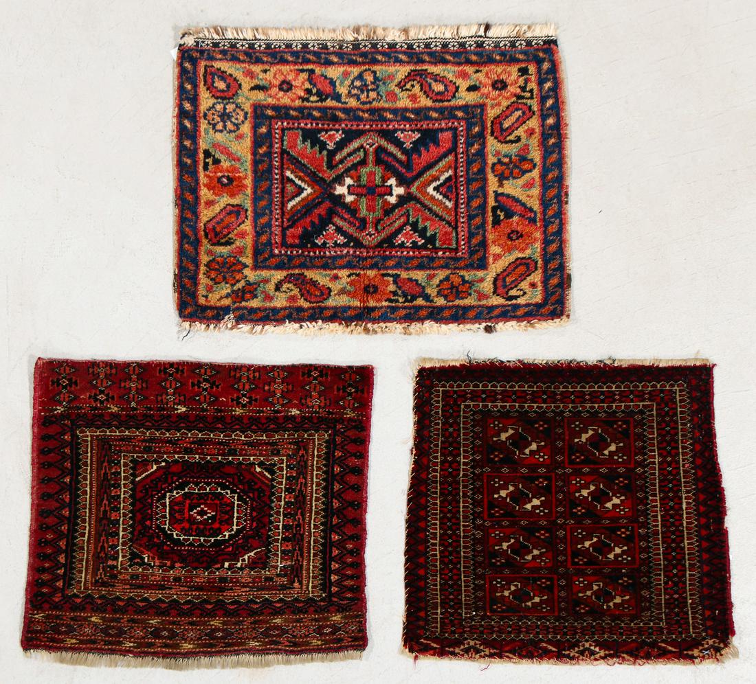Three Antique Estate Small Rugs (1 of 5)