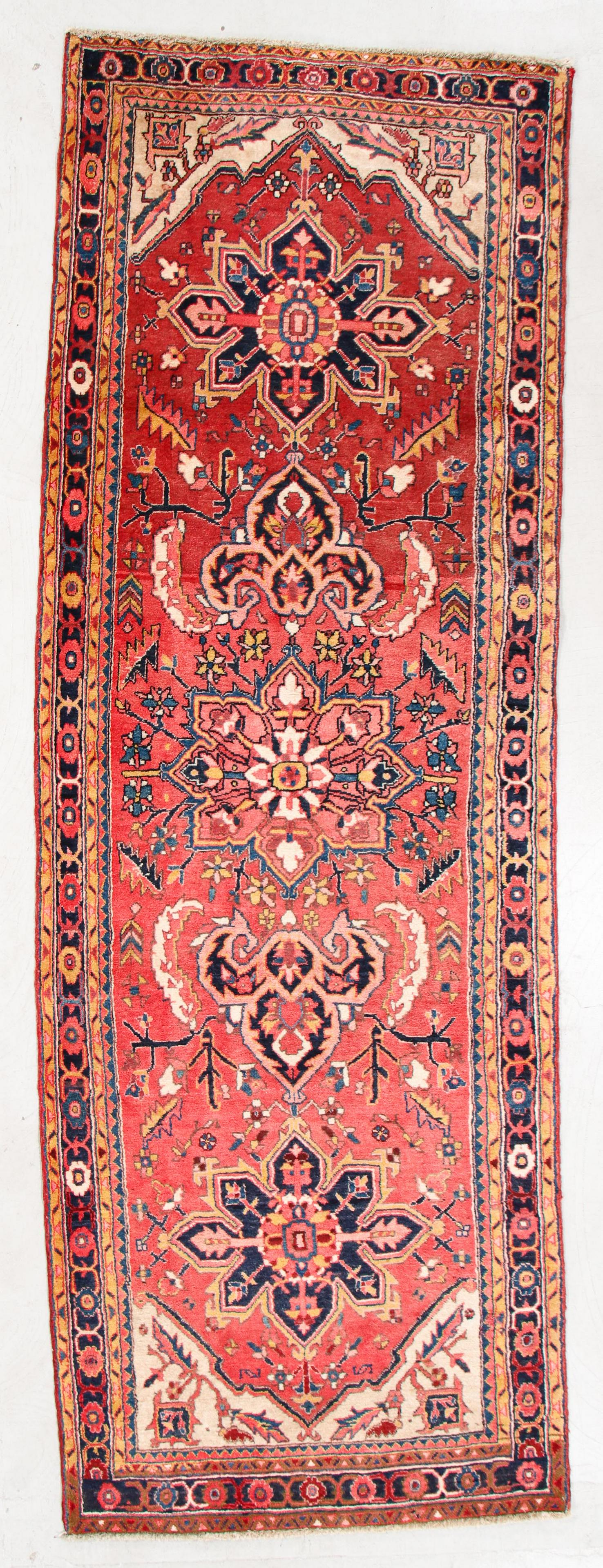 Heriz Rug, Persia, Mid 20th C., 3'8'' x 10'8'' (1 of 5)