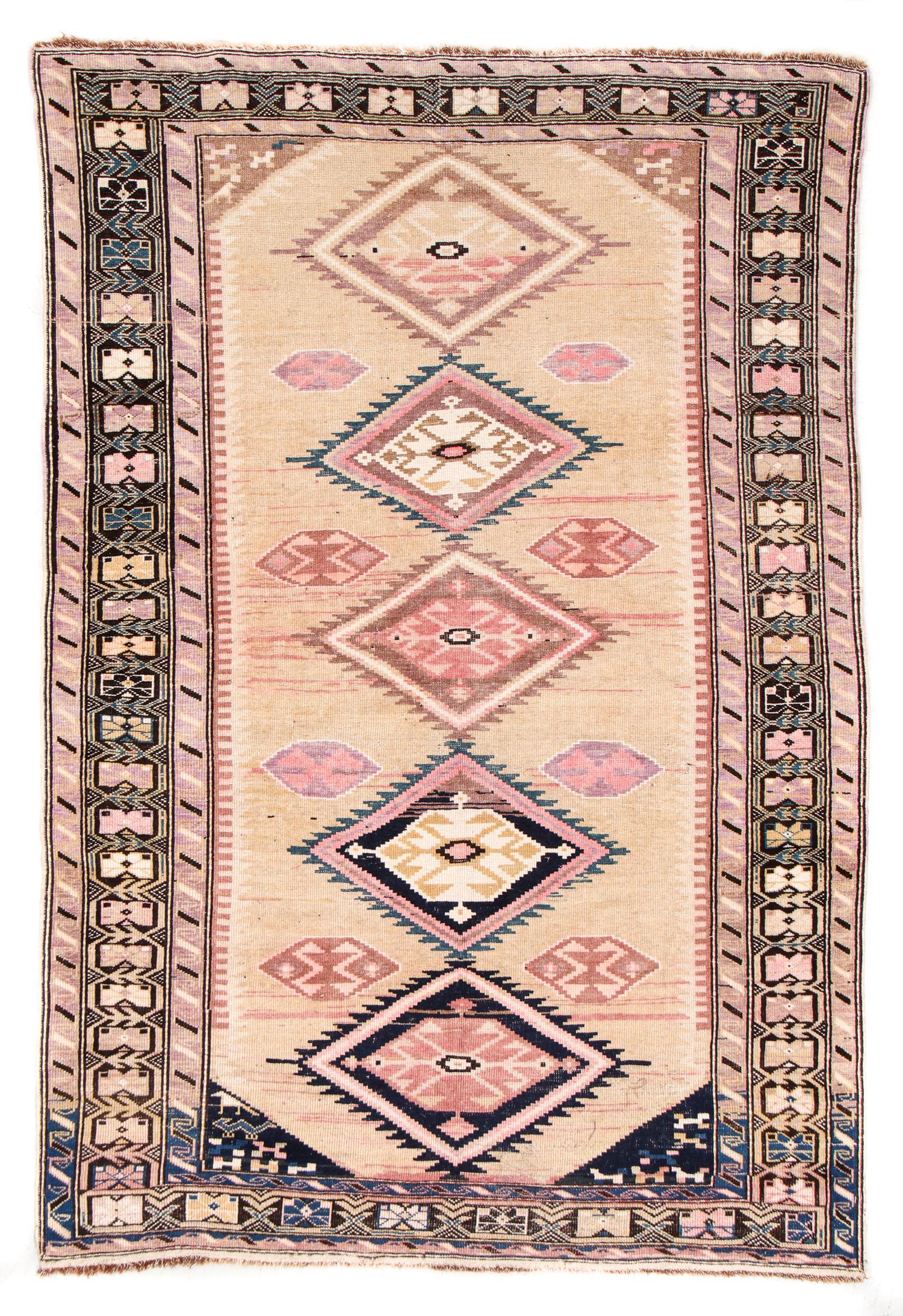 Shirvan Rug, Caucasus, Early 20th C., 3'10'' x 5'8'' (1 of 5)