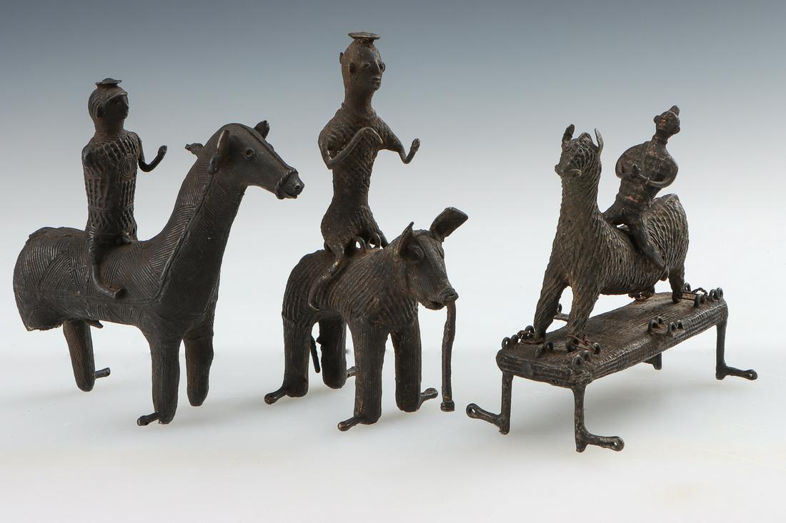 3 Kondh Metal Figural Groups, Orissa, India, 19th/20th (1 of 6)