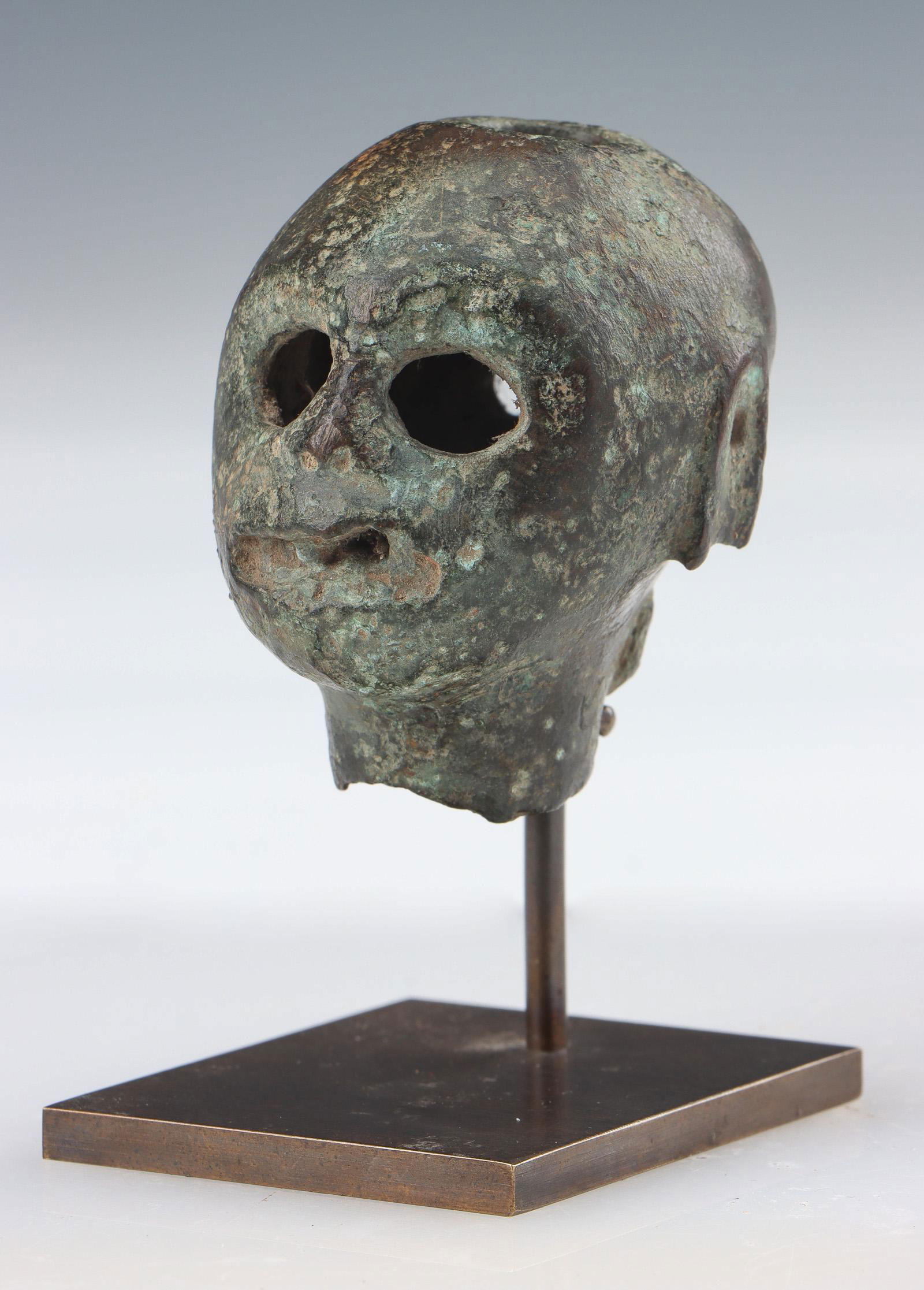 Ancient Bronze Roman Protome (1 of 6)