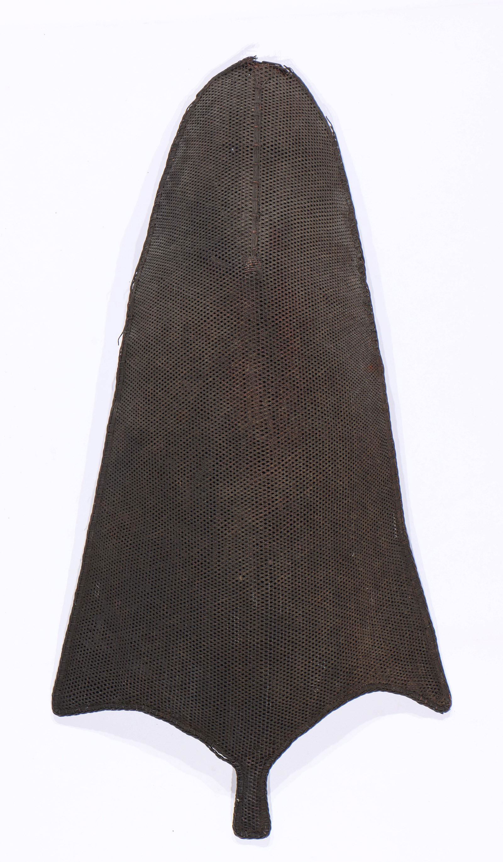 Old Shield of Woven Fiber, Probably African, Early 20th (1 of 2)
