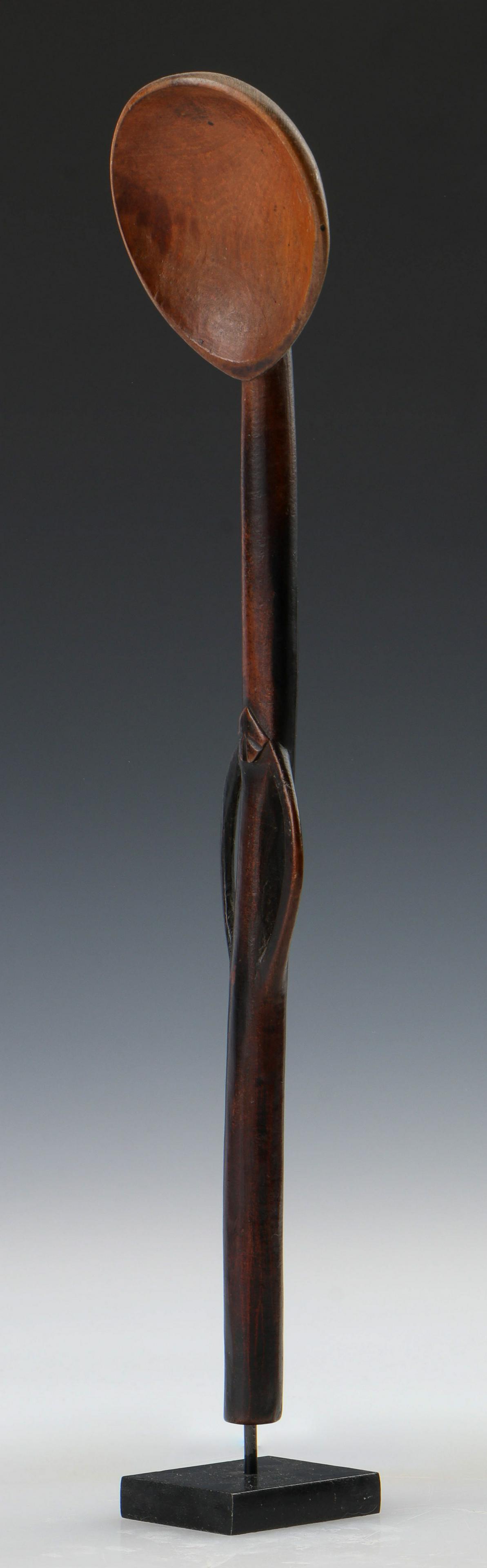 Large African Zulu Spoon with Figure, Early 20th C. (1 of 5)