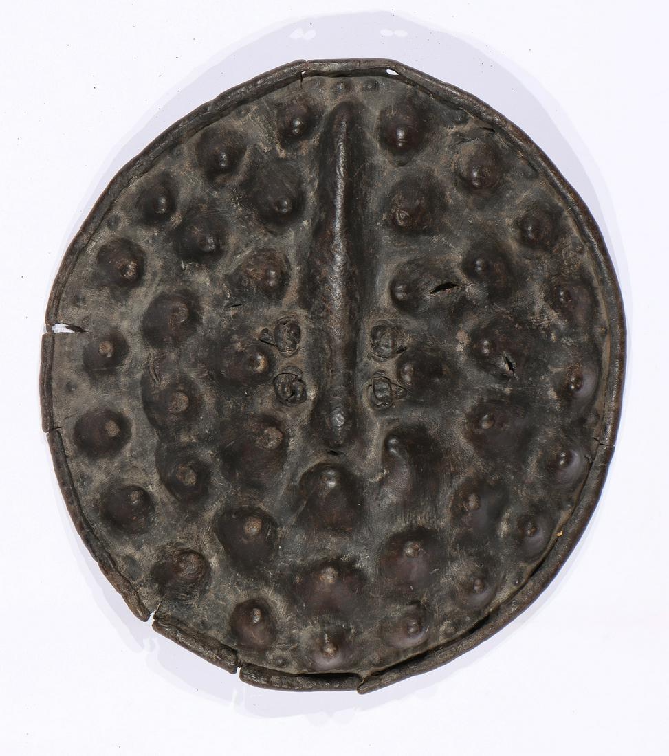 Antique African Oromo Buffalo Hide Shield, Ethiopia (1 of 2)