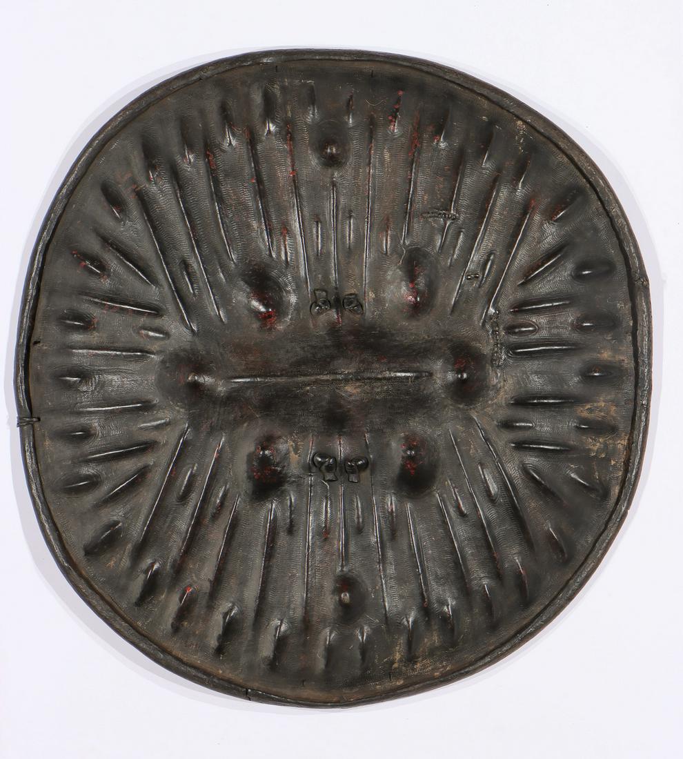Antique African Oromo Buffalo Hide Shield, Ethiopia (1 of 2)