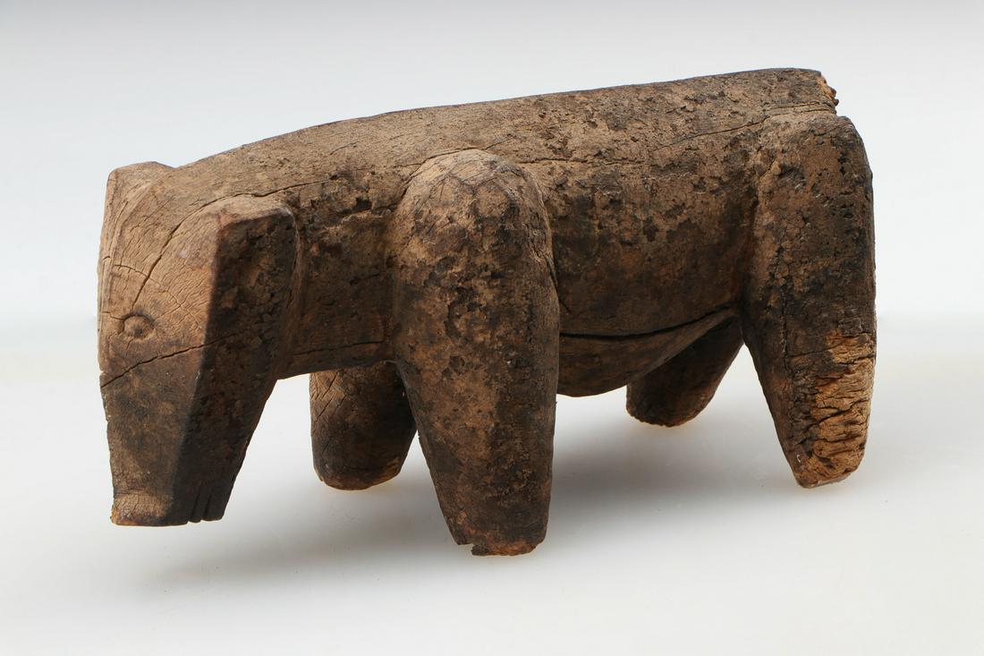 African Dogon Carved Wood Dog Figure, Early 20th C. (1 of 6)