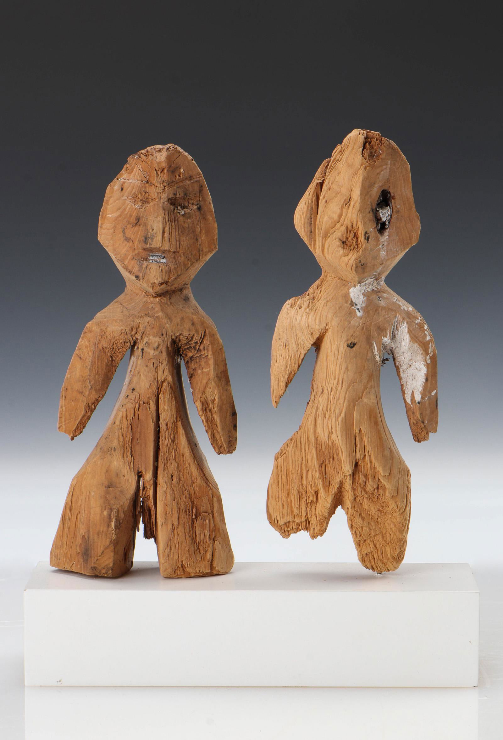 Two Antique Ancestor Figures, Adan People, (1 of 4)