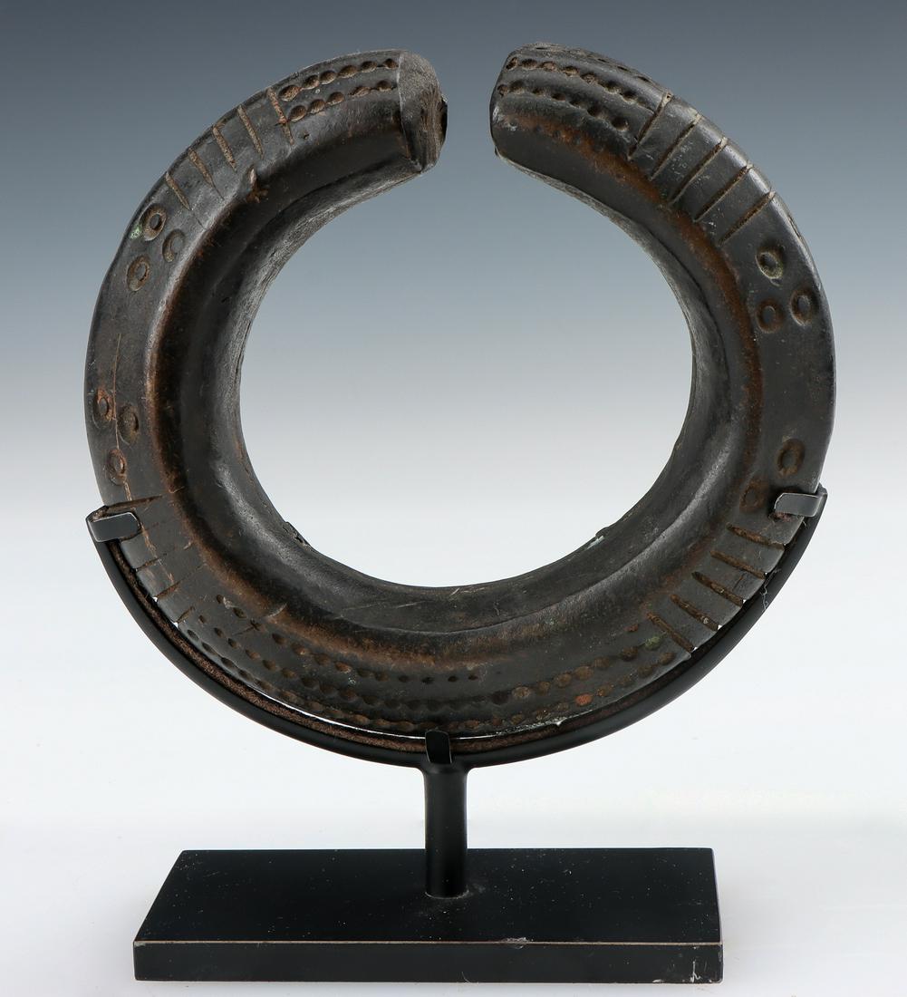 Massive Antique African Dan Tribe Bronze Ankle (1 of 4)