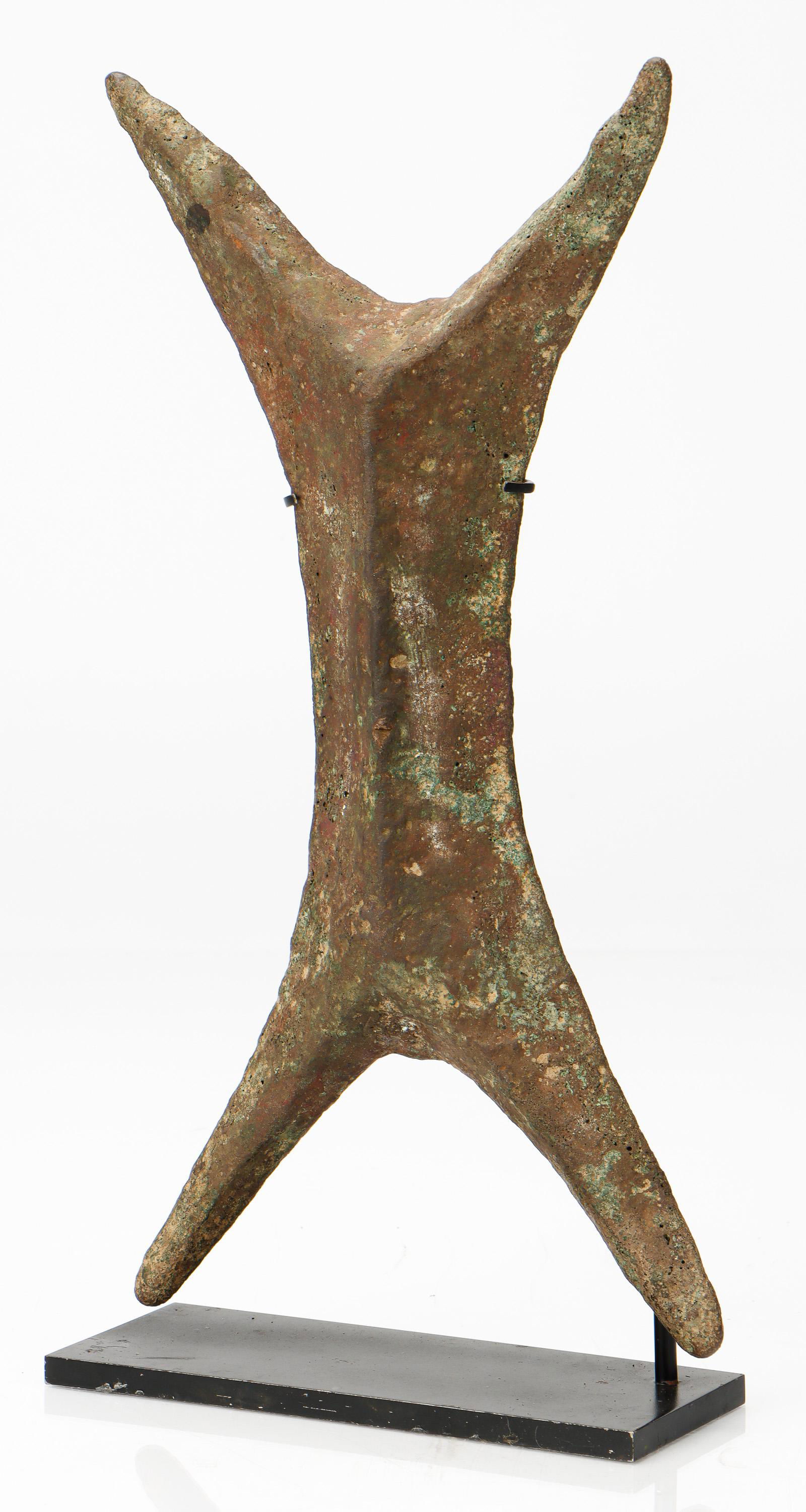 Fine Antique African Bronze Metal Currency, Luba (1 of 4)