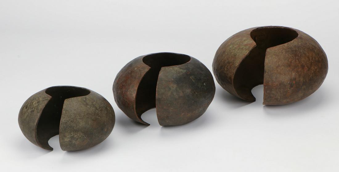 3 Massive African Mbole Metal Anklets Used as Currency (1 of 2)