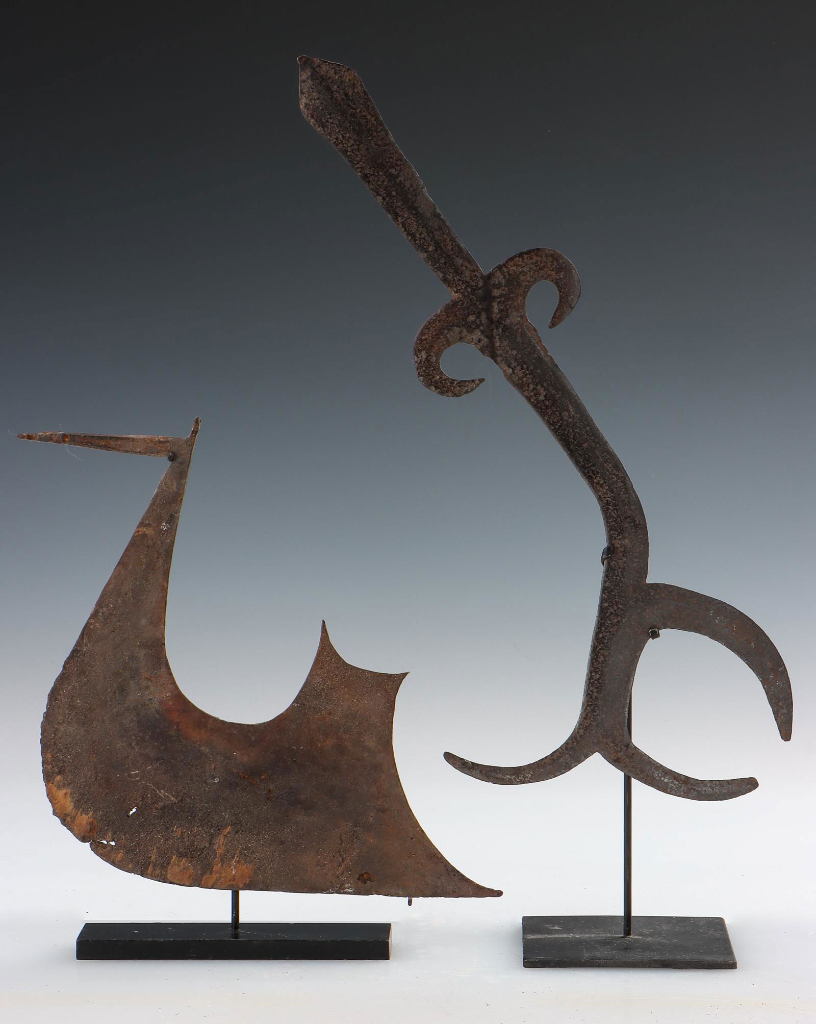 2 Antique African Throwing Blade & Currency Form, (1 of 3)