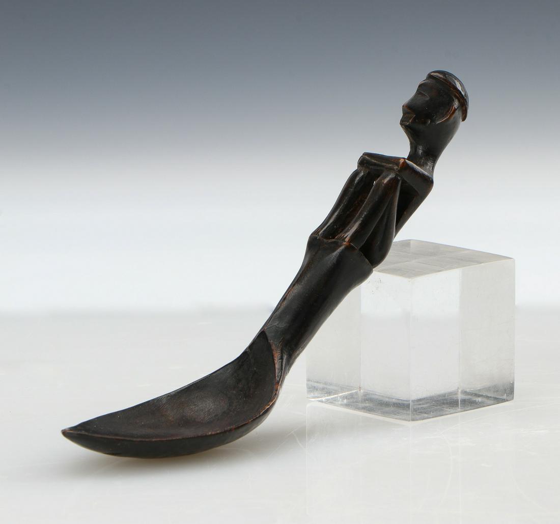 Antique Ifugao Carved Wood Spoon, Philippines (1 of 4)