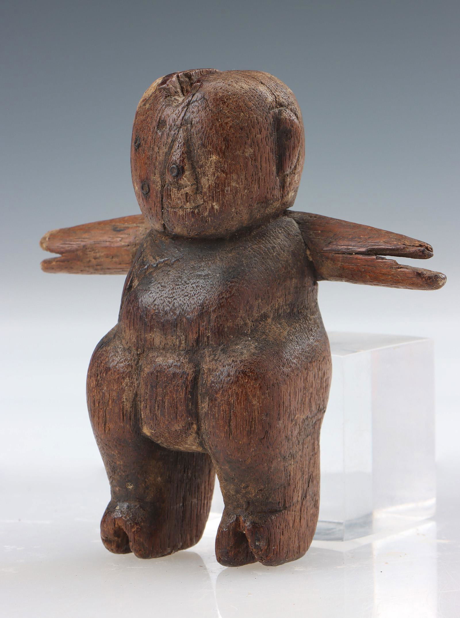 Antique Carved Wood Figure, Possibly Burma (1 of 5)