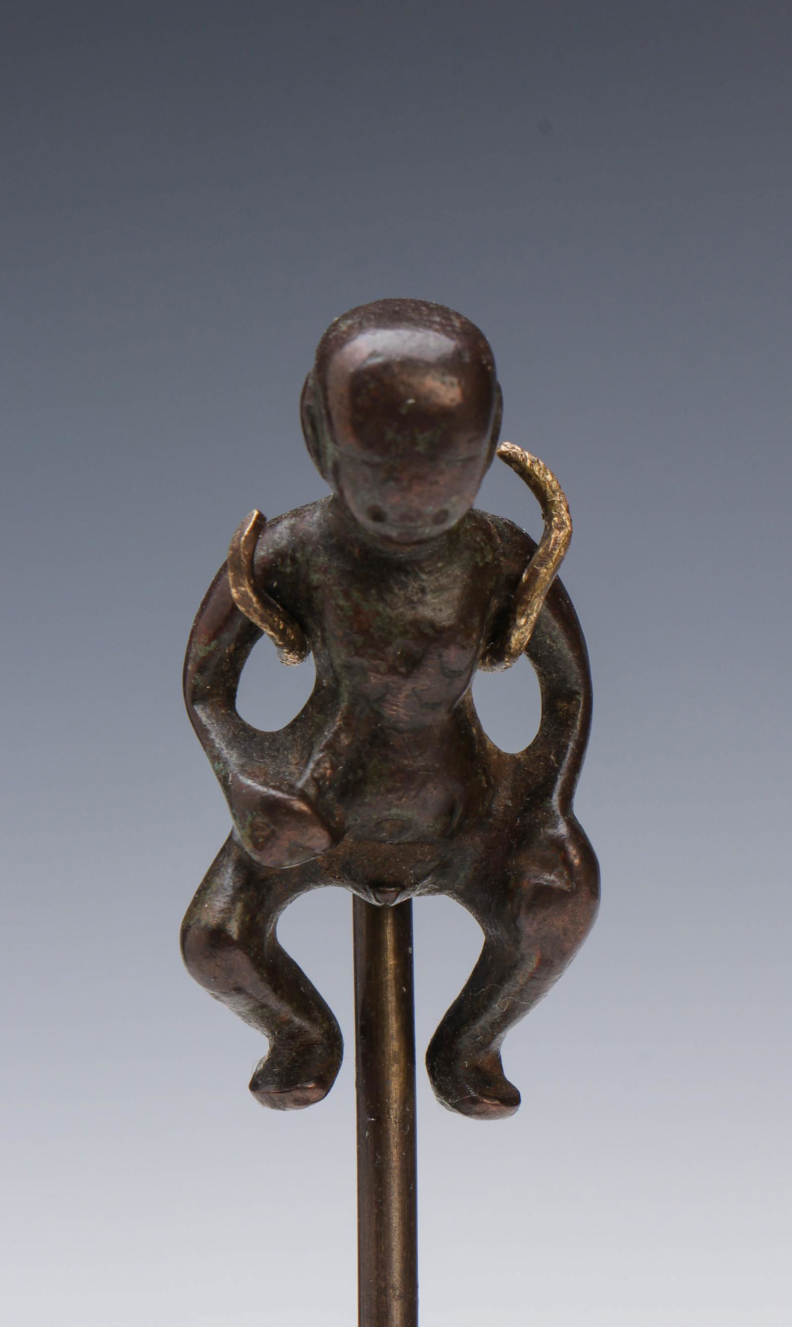 Antique Southern Chinese Carved Bronze Figure (1 of 3)